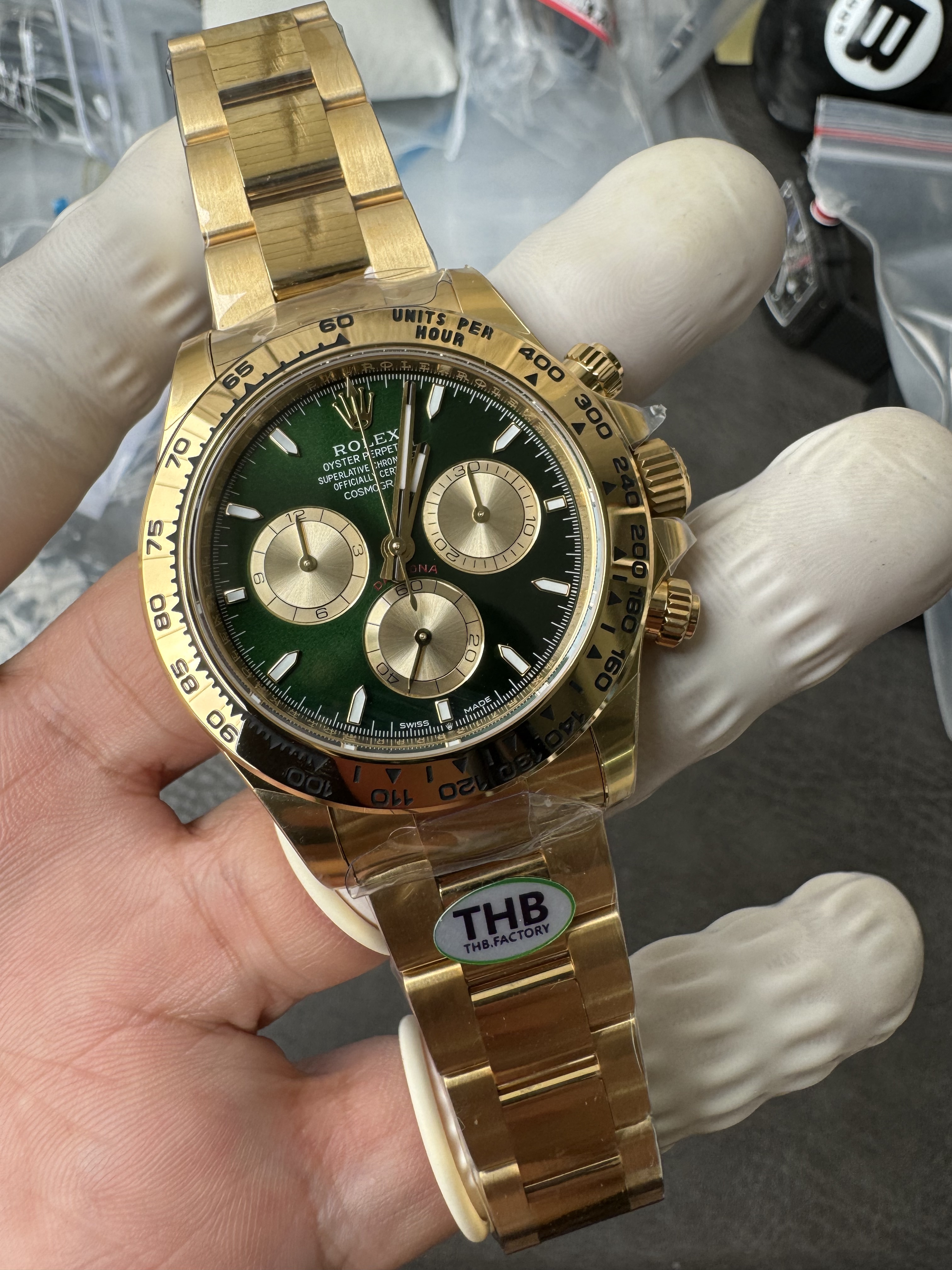 Rolex Super Clone Watches 1:1 Daytona 18K Yellow Gold Plating M126508-0008 4131 Movement