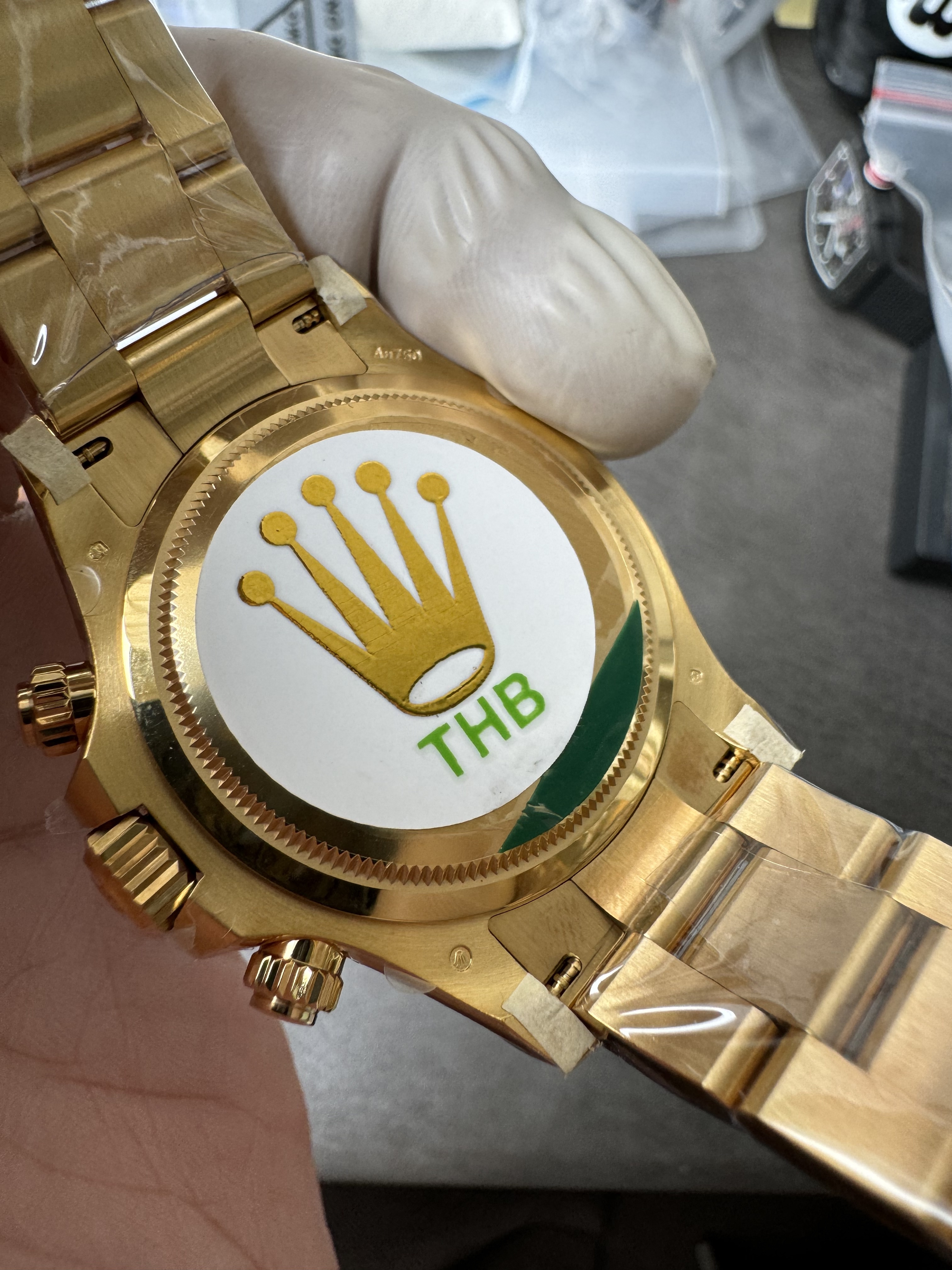 Rolex Super Clone Watches 1:1 Daytona 18K Yellow Gold Plating M126508-0008 4131 Movement