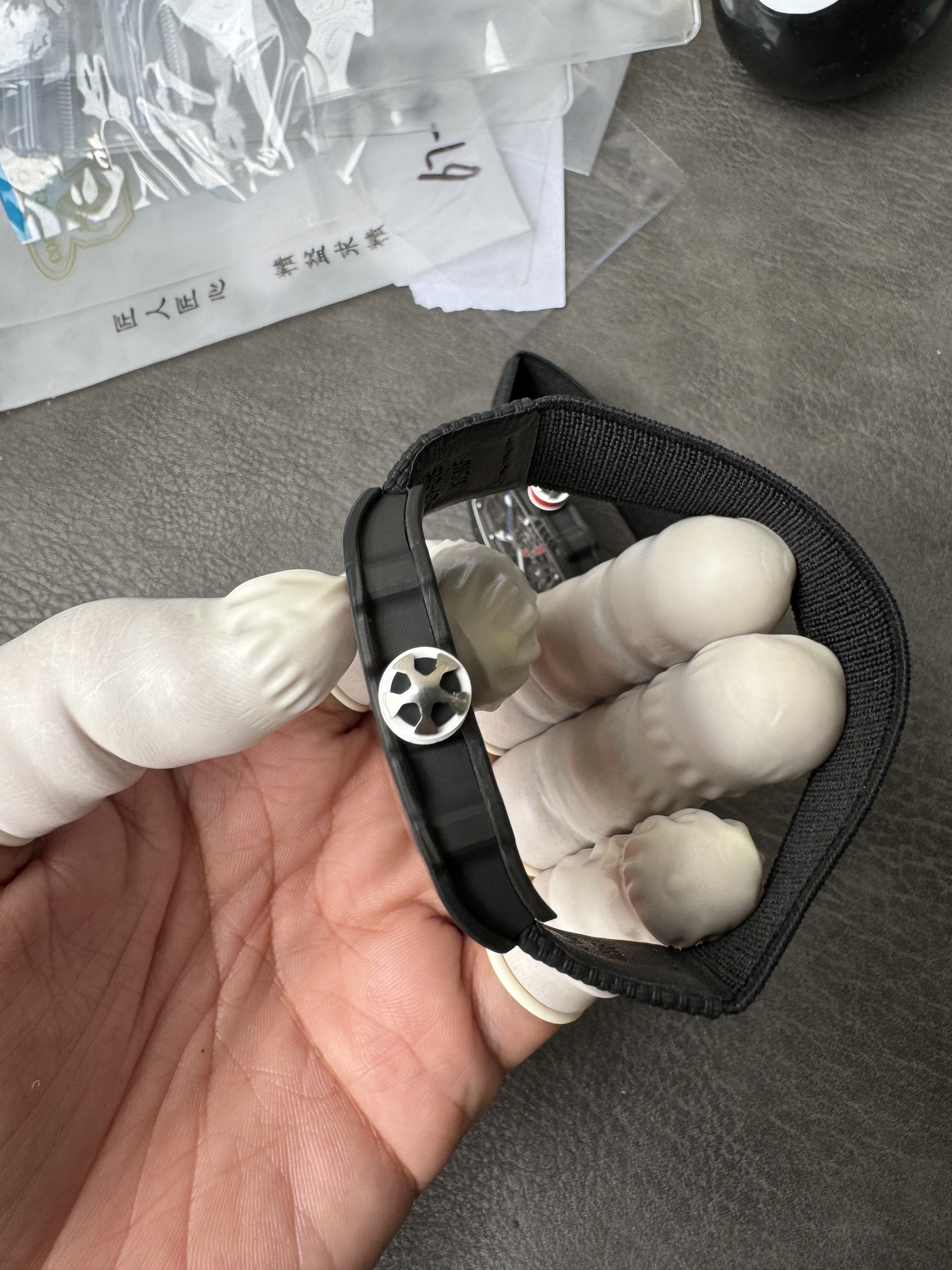 Super Clone Richard Mille RM 67-02 France Edition Ultra-Thin Carbon Skeleton Watch