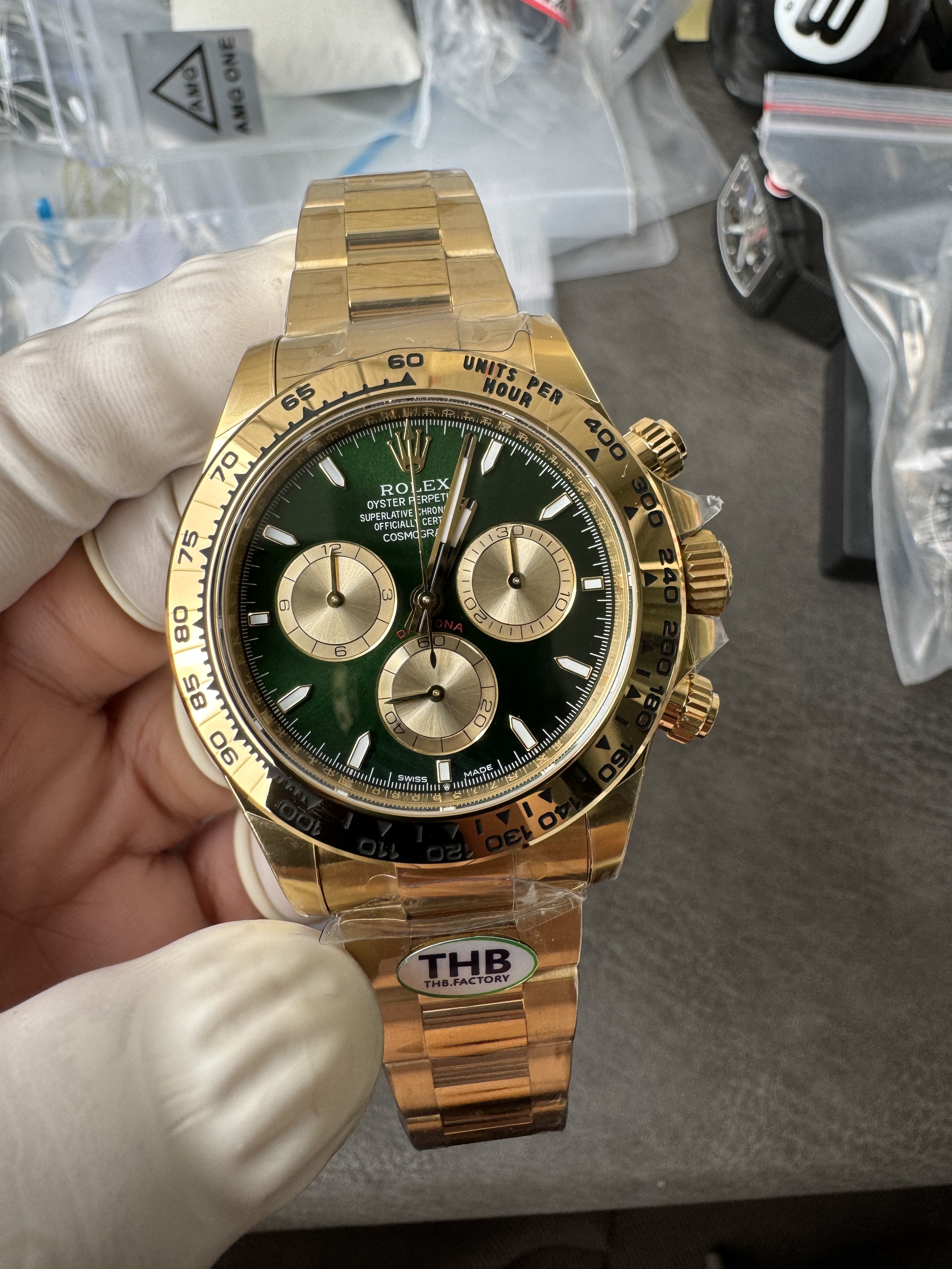 Rolex Super Clone Watches 1:1 Daytona 18K Yellow Gold Plating M126508-0008 4131 Movement