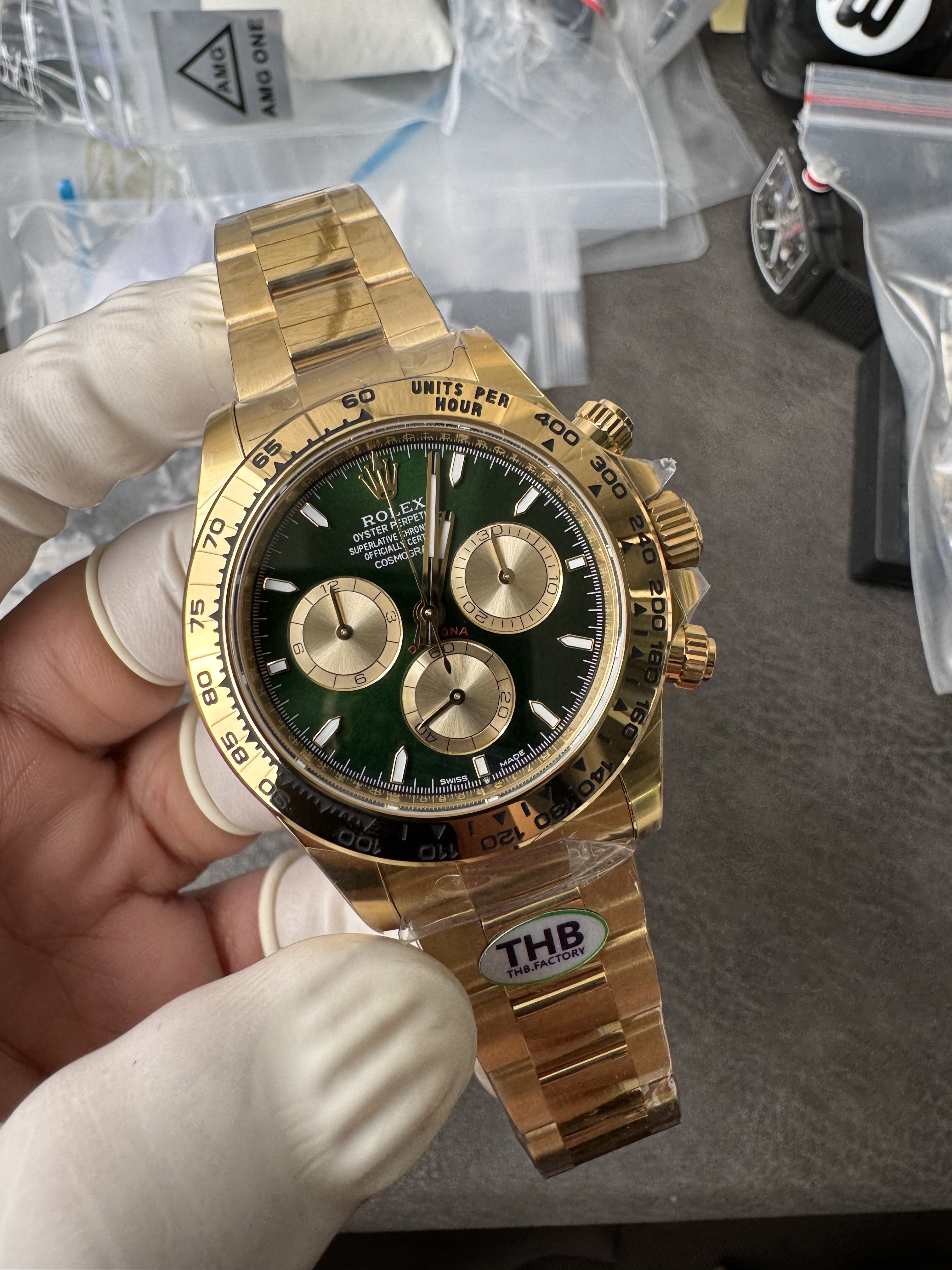 Rolex Super Clone Watches 1:1 Daytona 18K Yellow Gold Plating M126508-0008 4131 Movement