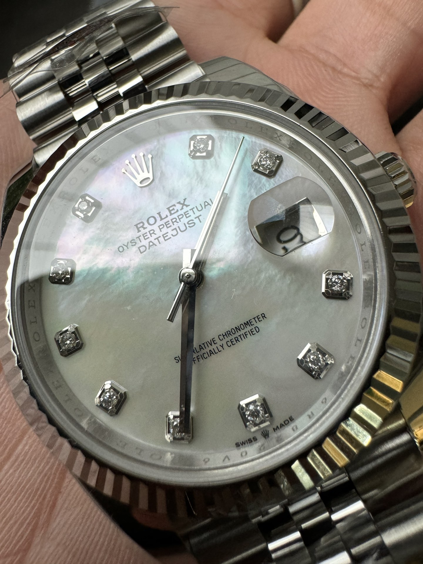 Super Clone Rolex 1:1 Datejust 41mm 126234 MOP Diamond Dial 3235 Movement