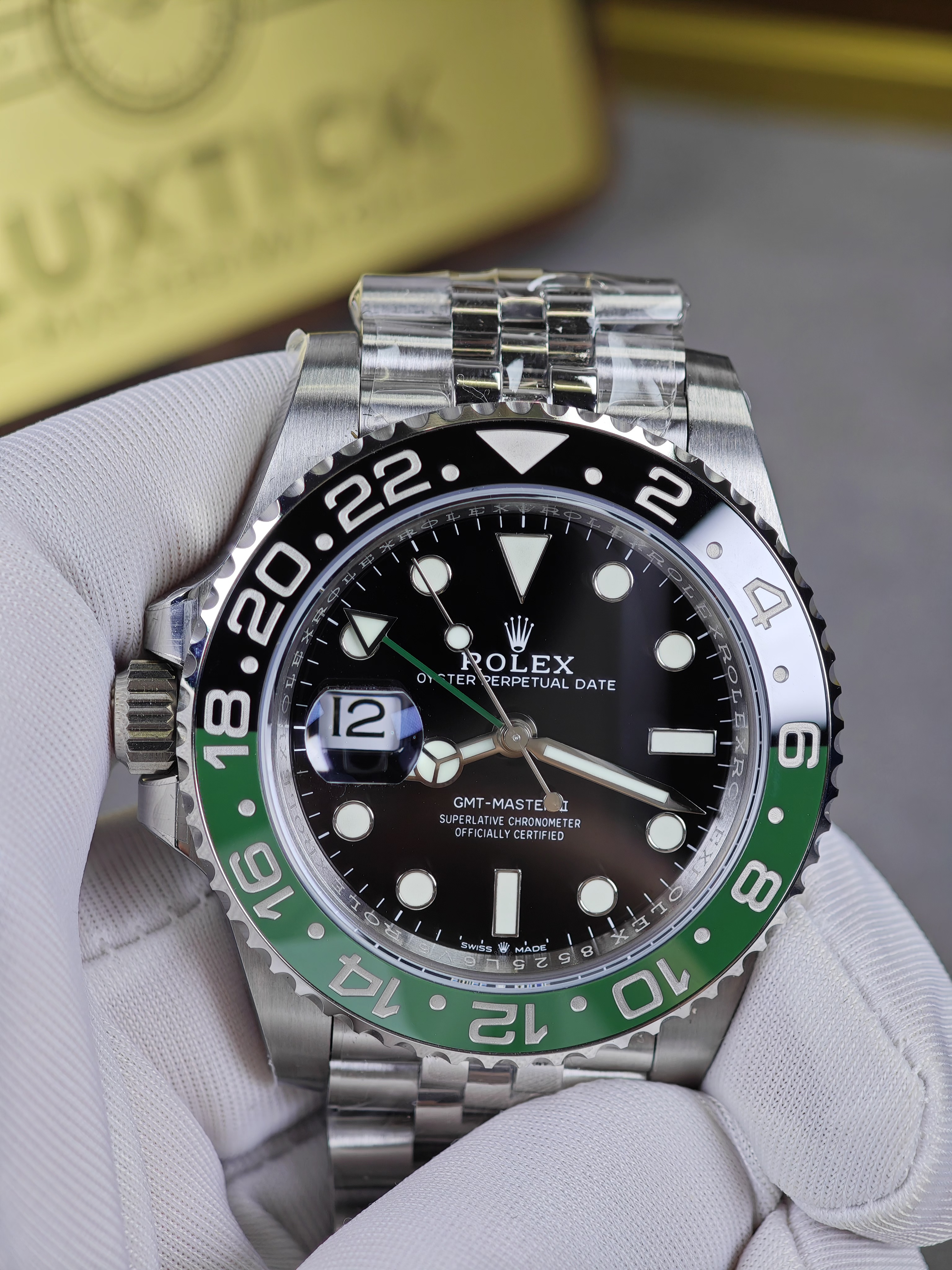 Rolex GMT Master II 126720VTNR Stainless Steel 'Sprite' on Jubilee (40mm) Super Clone
