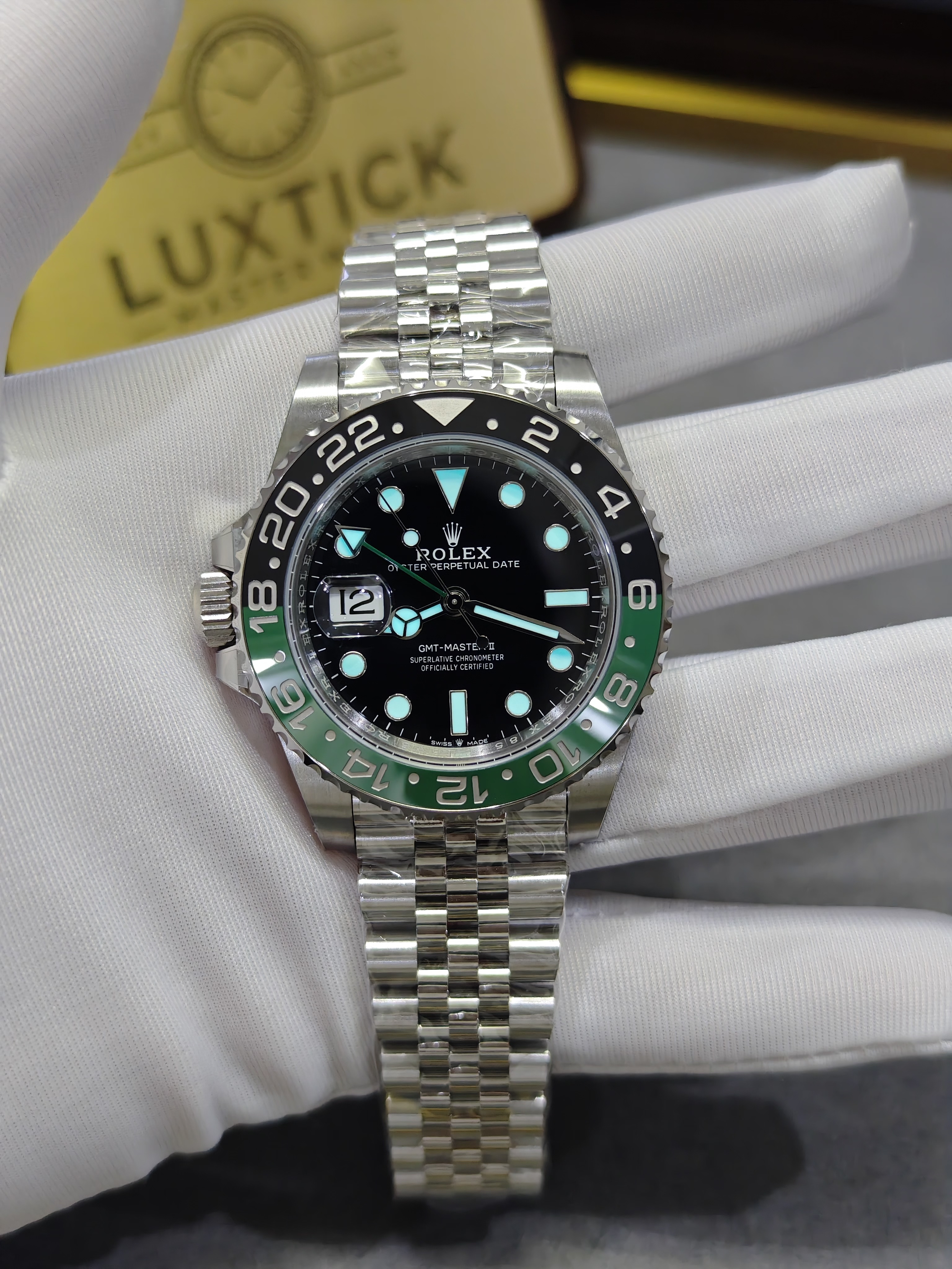 Rolex GMT Master II 126720VTNR Stainless Steel 'Sprite' on Jubilee (40mm) Super Clone