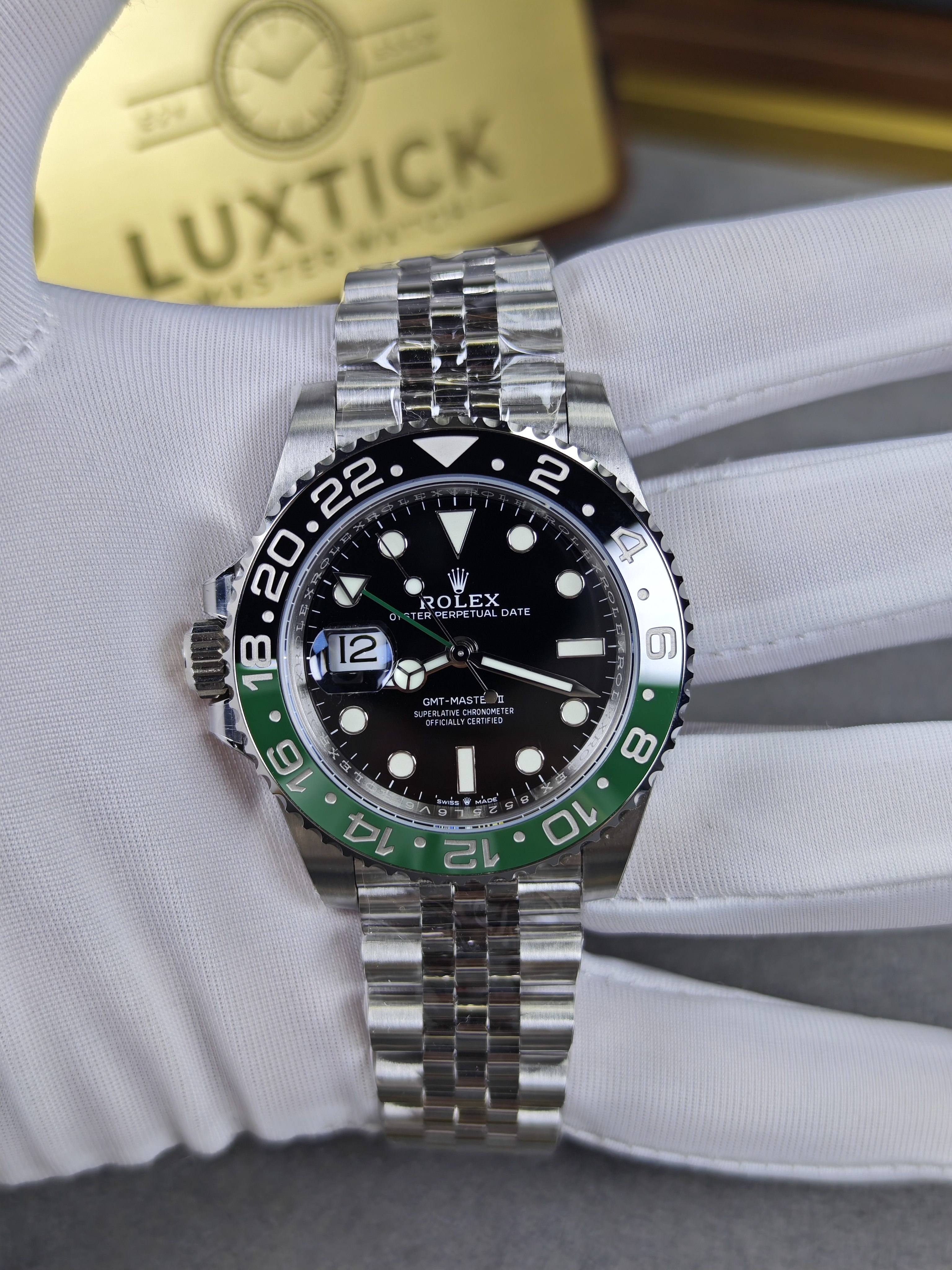 Rolex GMT Master II 126720VTNR Stainless Steel 'Sprite' on Jubilee (40mm) Super Clone