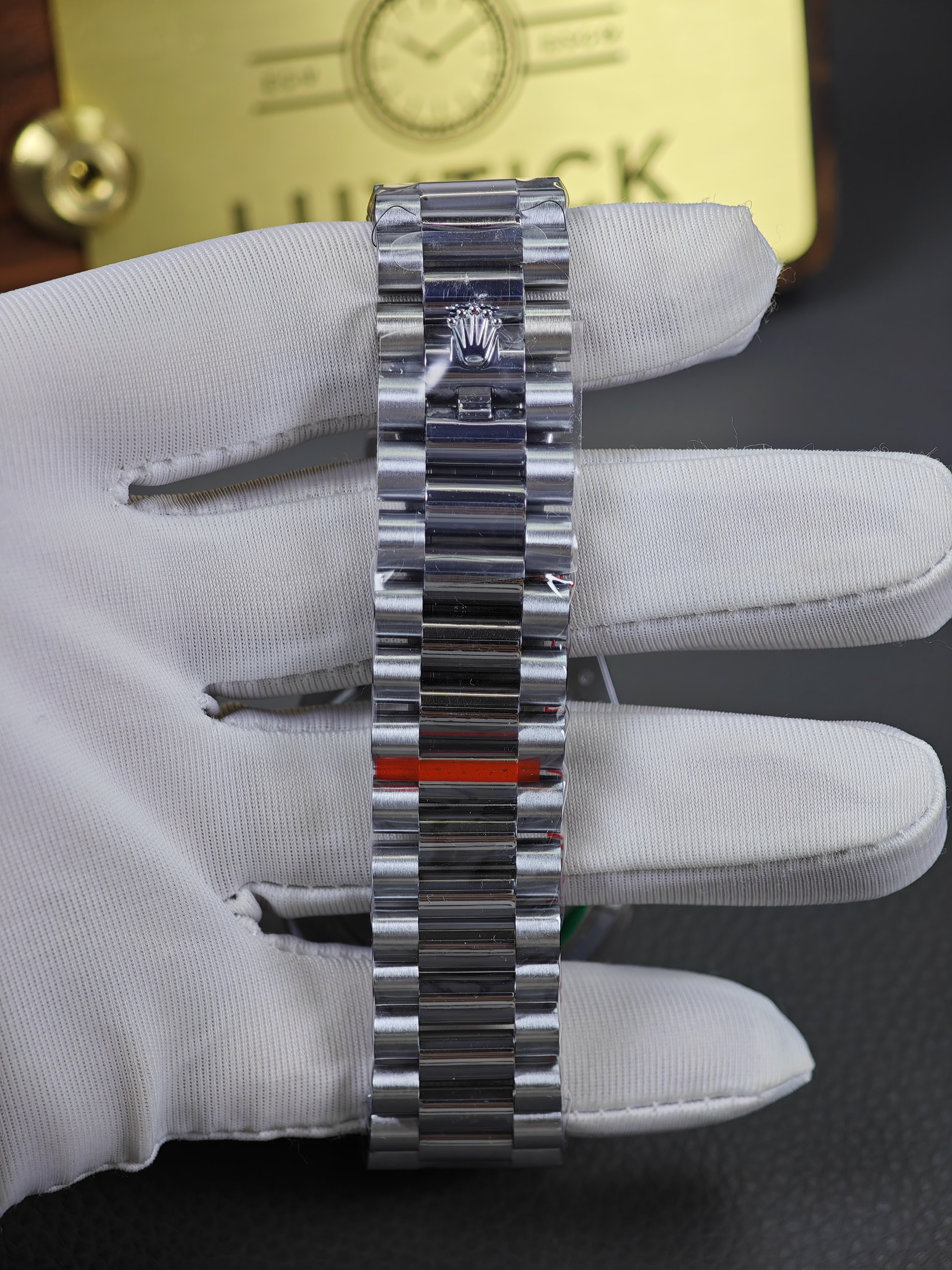 Rolex Day-Date 228396TBR Ice Blue Arabic Dial Diamond Bezel (40mm) Super Clone