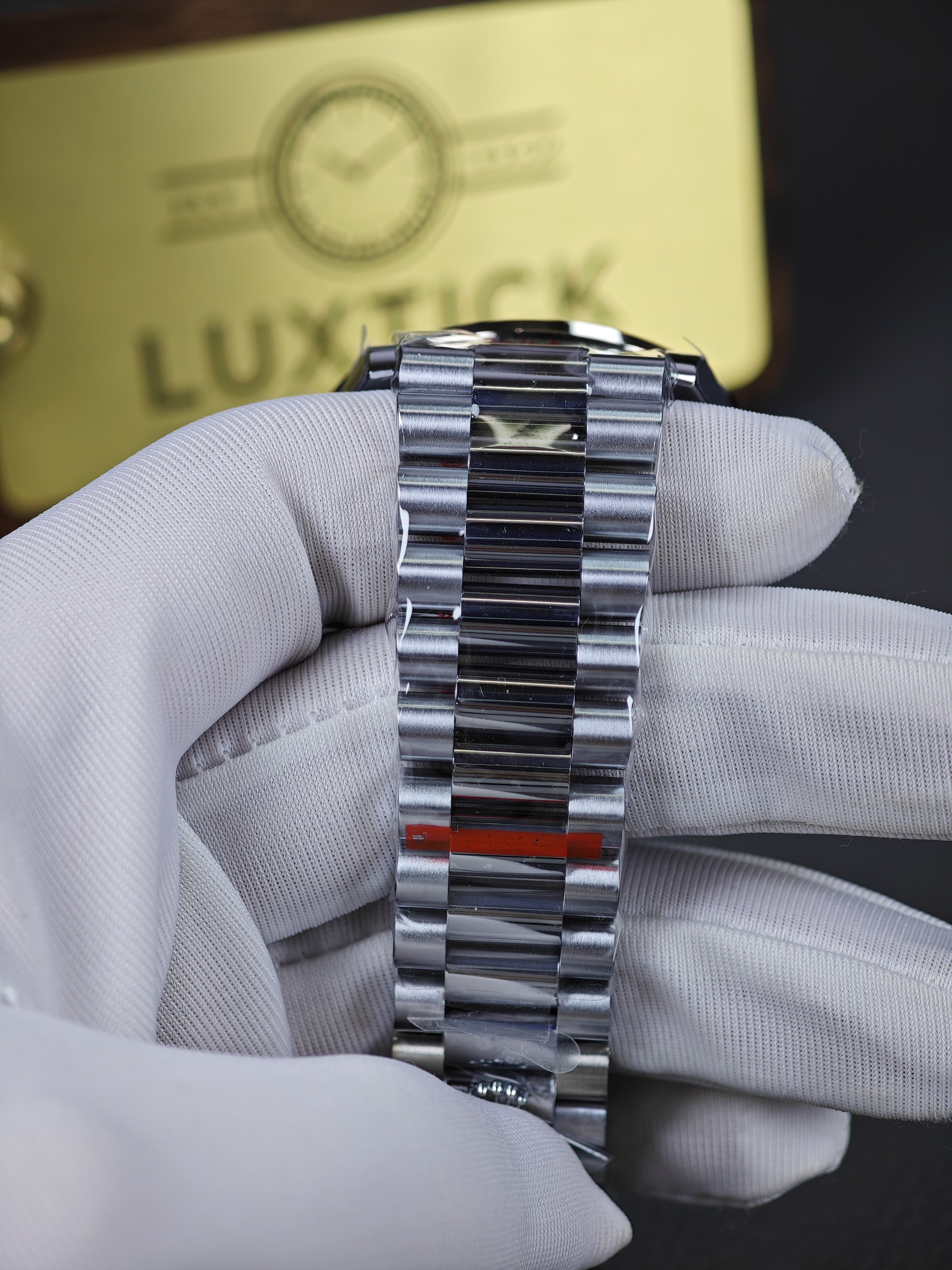 Rolex Day-Date 228396TBR Ice Blue Arabic Dial Diamond Bezel (40mm) Super Clone