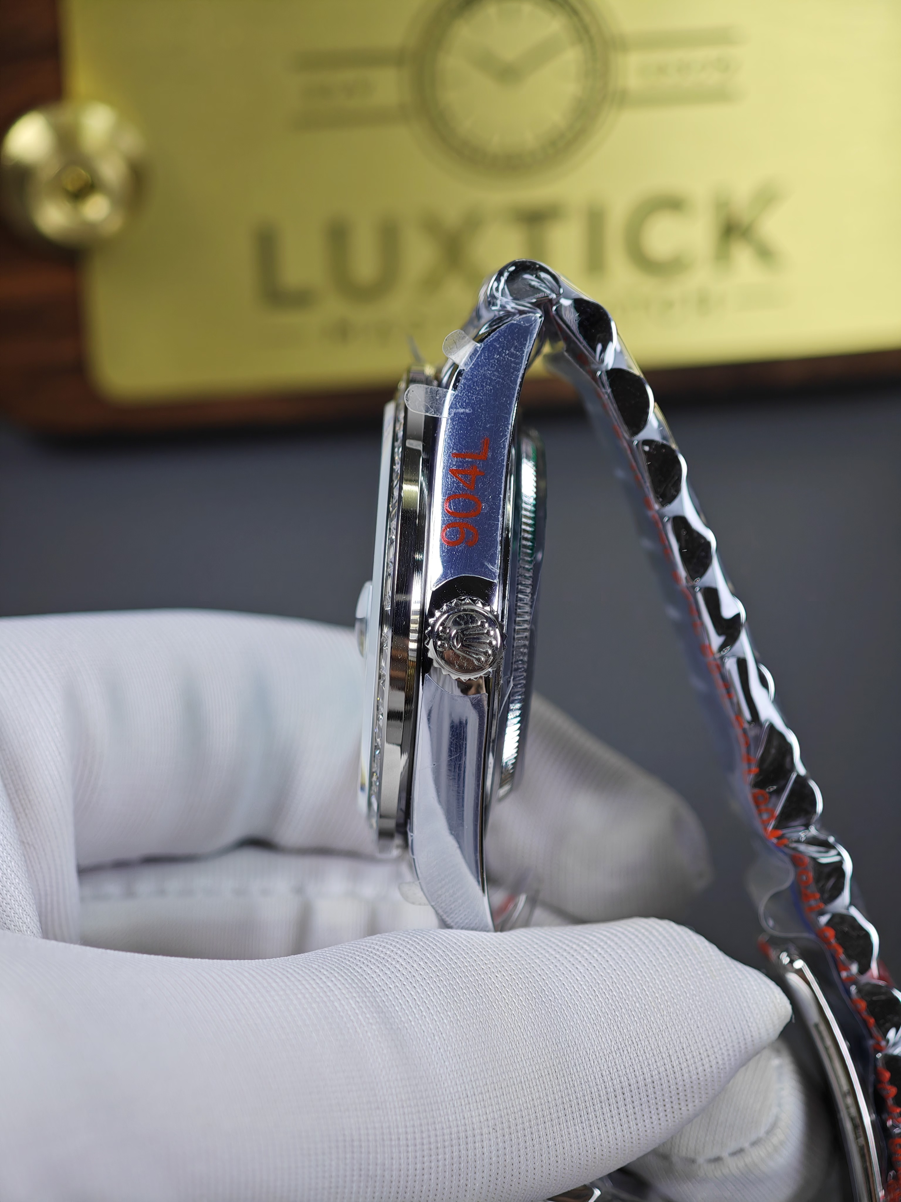 Rolex Day-Date 228396TBR Ice Blue Arabic Dial Diamond Bezel (40mm) Super Clone