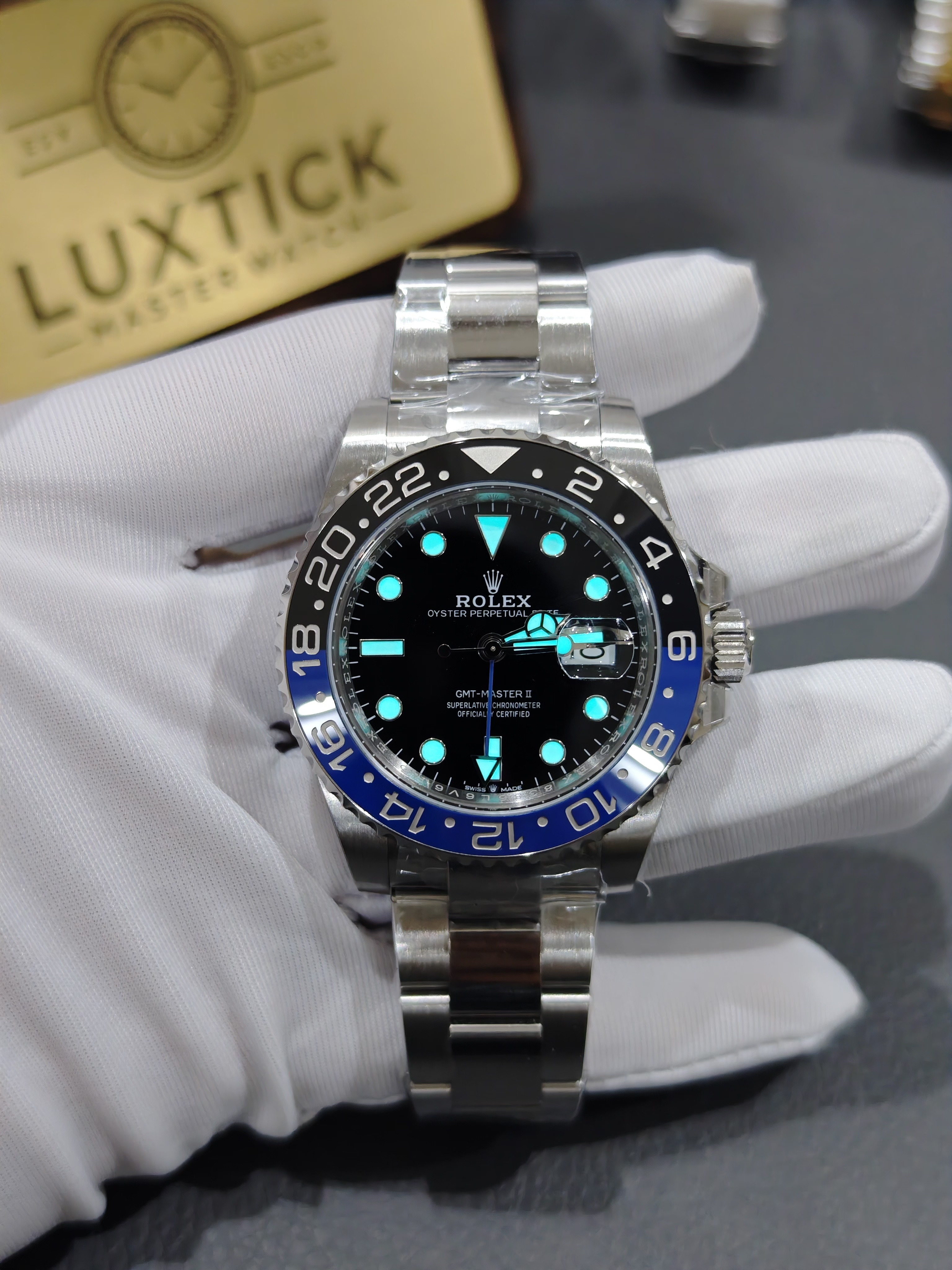 Rolex GMT Master II 126710BLNR Stainless Steel 'Batmen' (40mm) Super Clone