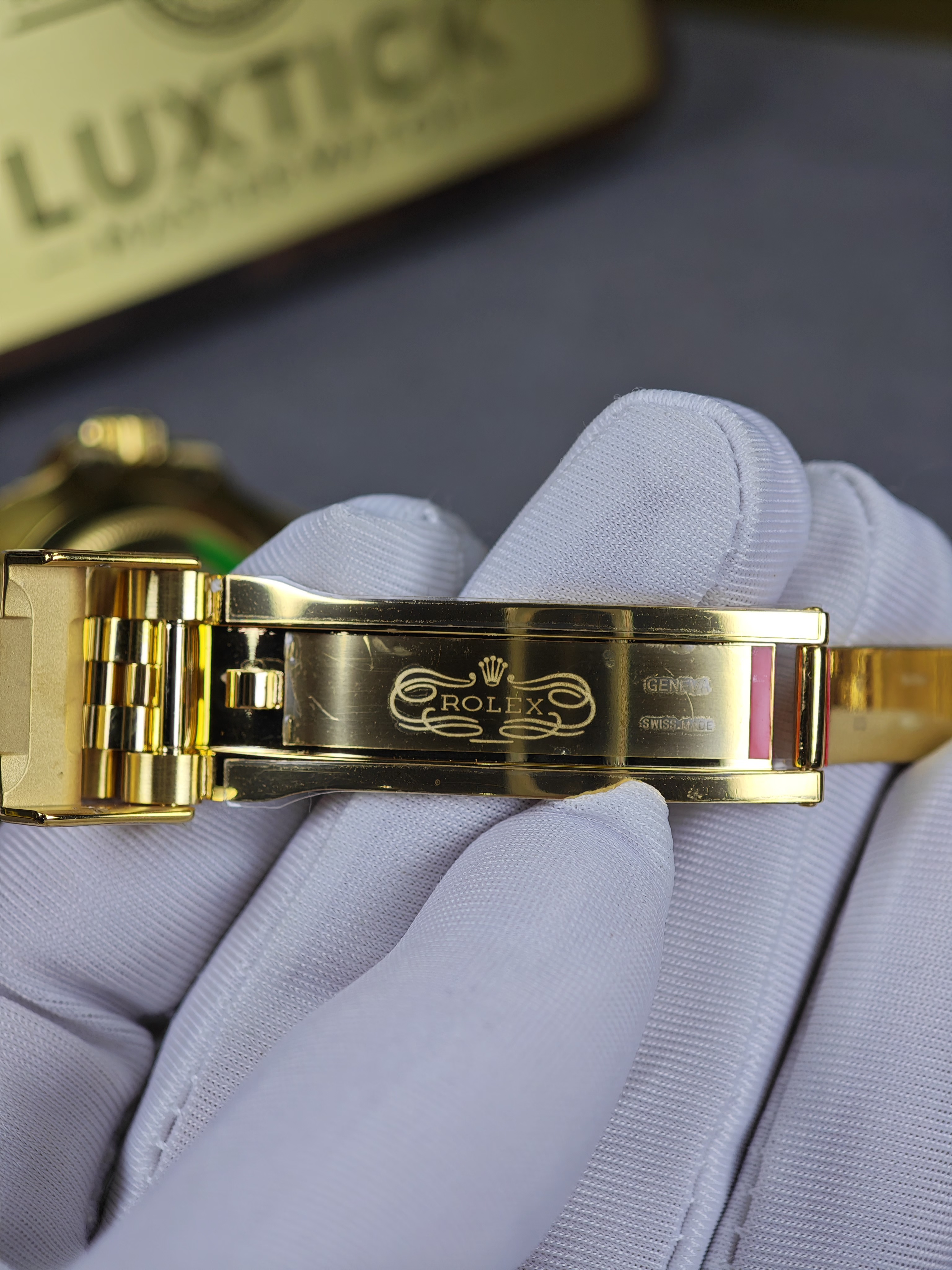 Rolex GMT Master II 126718grnr-0001 Full yellow gold with Black Dial on Jubilee (40mm) Super Clone