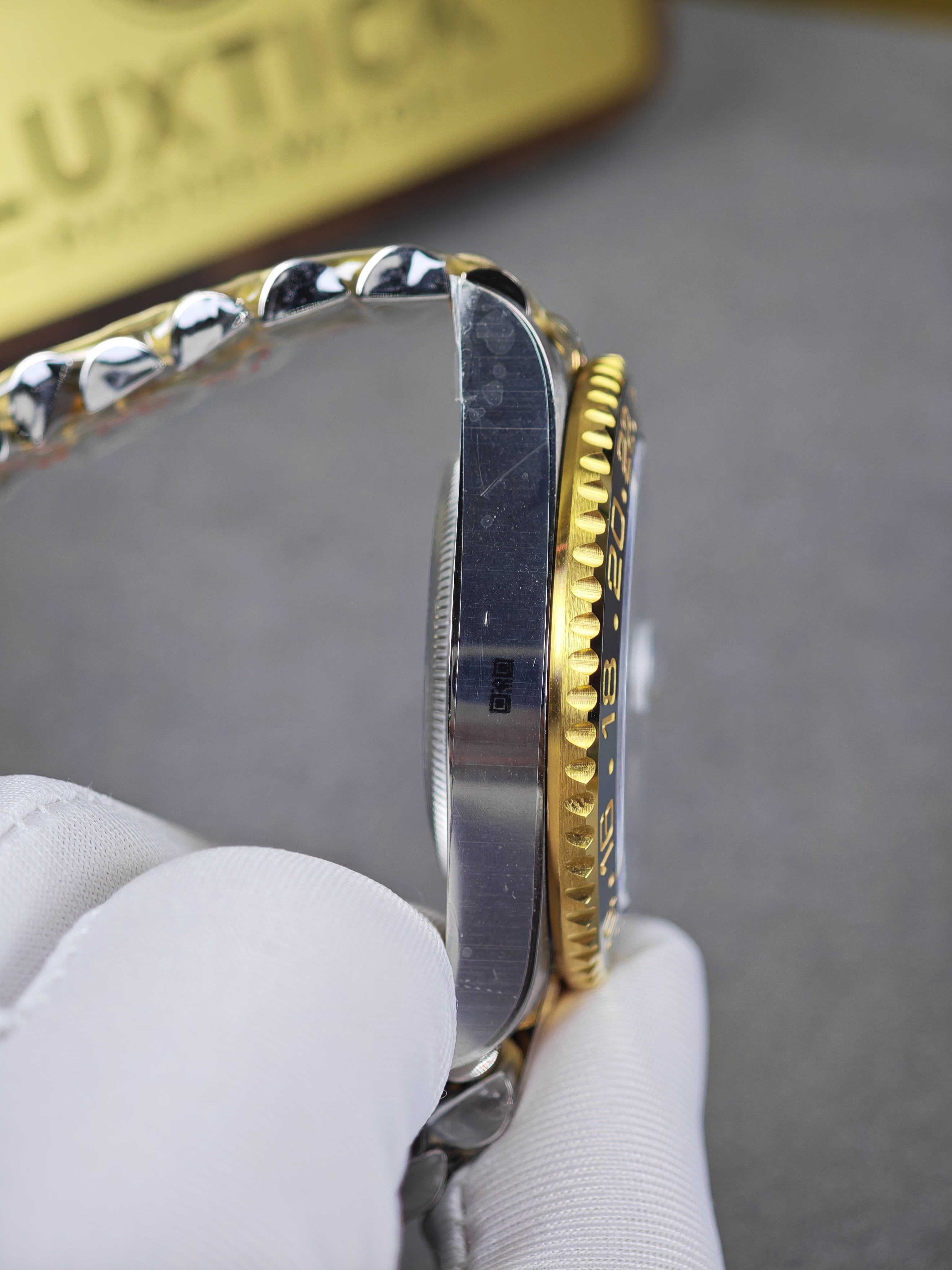 Rolex GMT Master II 126713 steel and gold Two-Tone with Black Dial on Jubilee (40mm) Super Clone