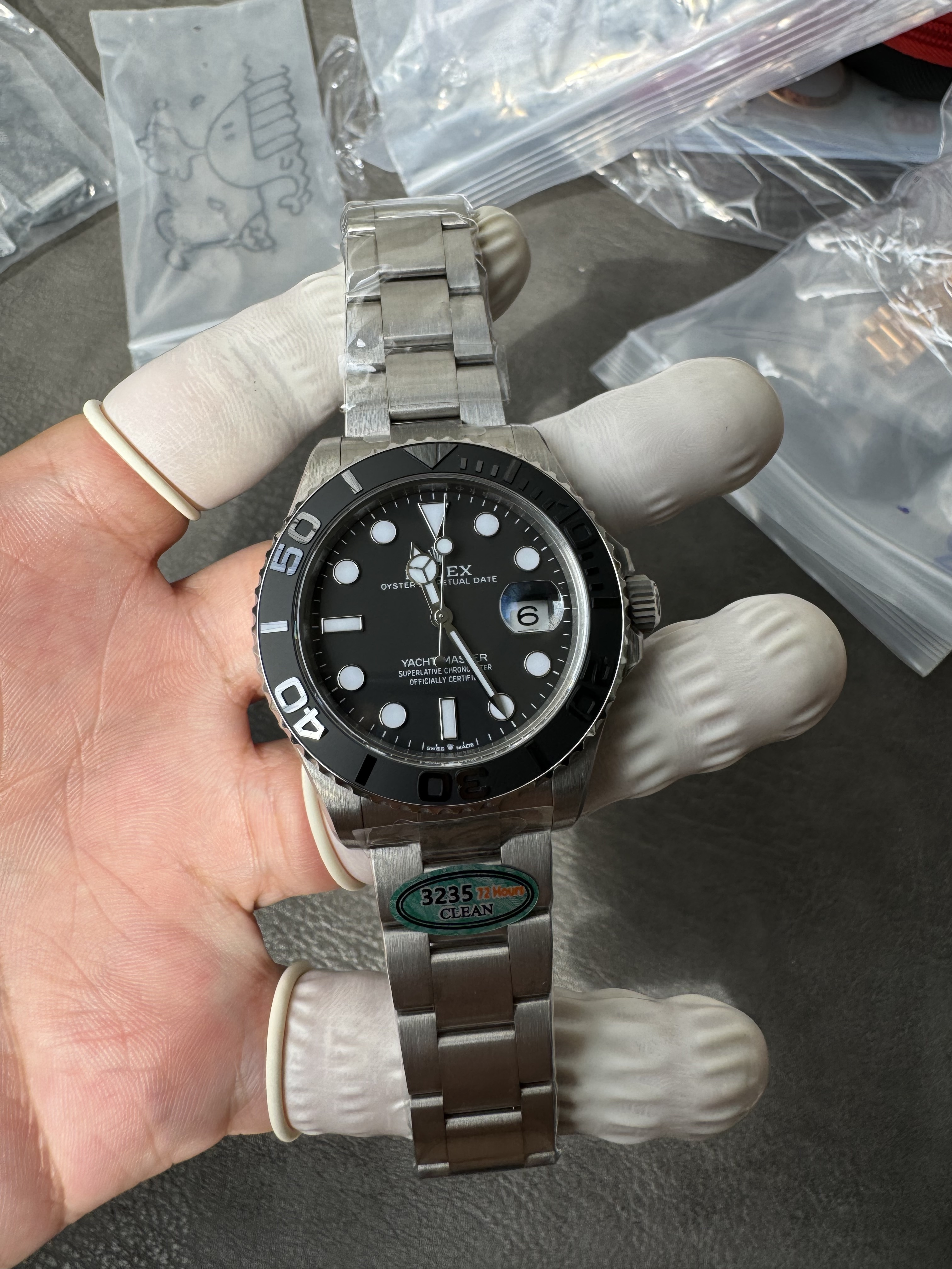 Super Clone 1:1 Rolex Yachtmaster 226627 Titanium 3235 Movement