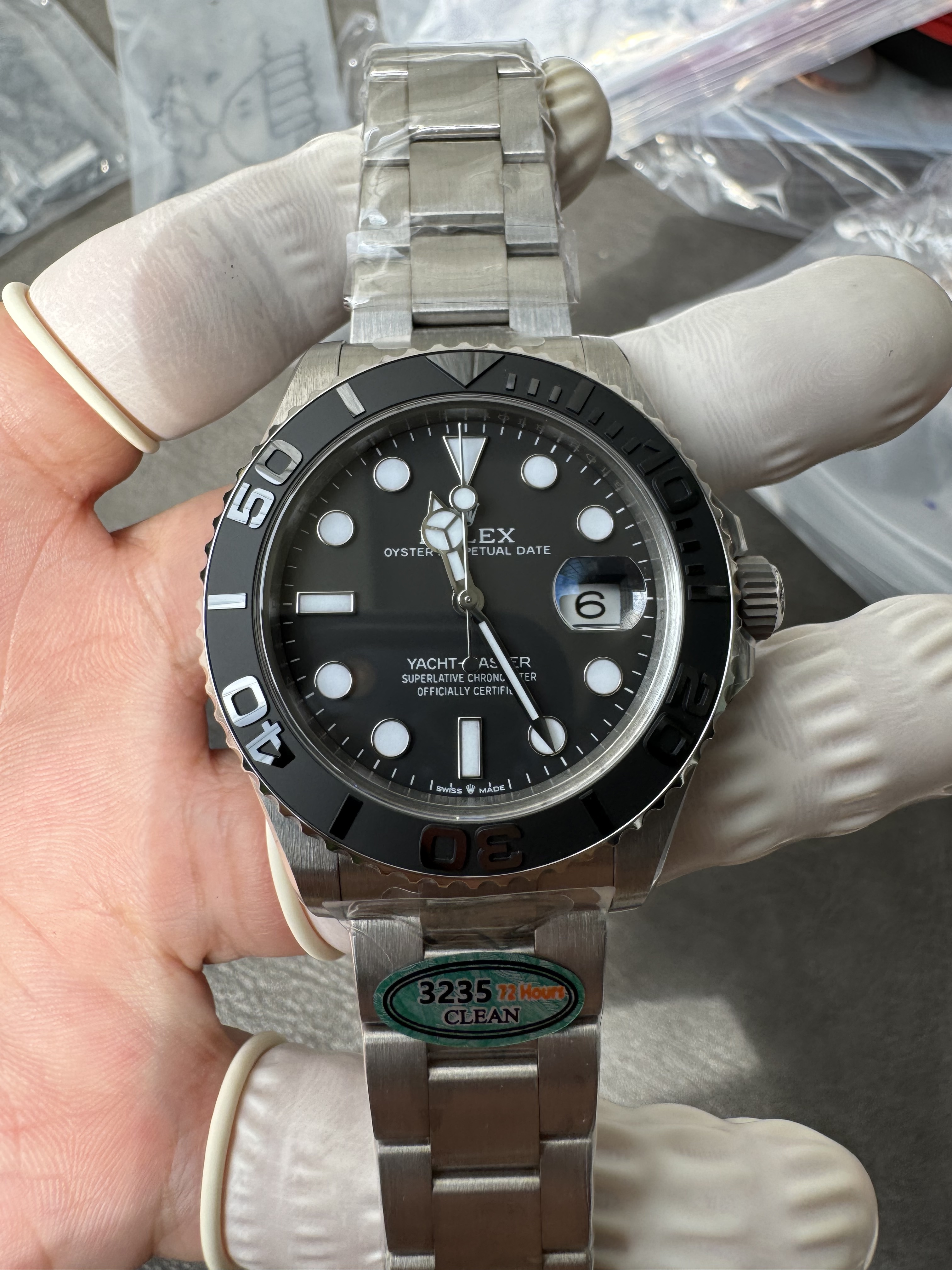 Super Clone 1:1 Rolex Yachtmaster 226627 Titanium 3235 Movement