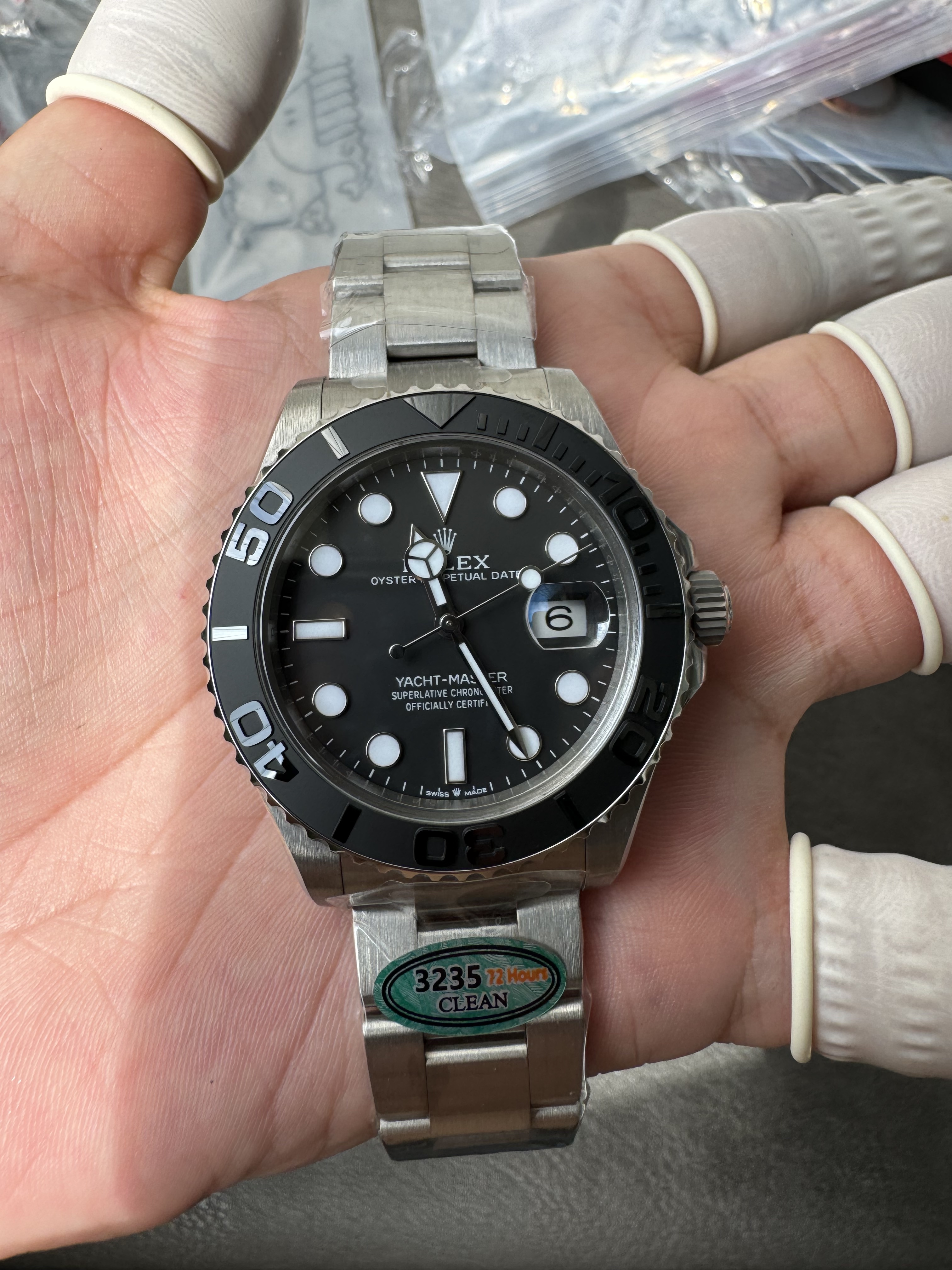 Super Clone 1:1 Rolex Yachtmaster 226627 Titanium 3235 Movement