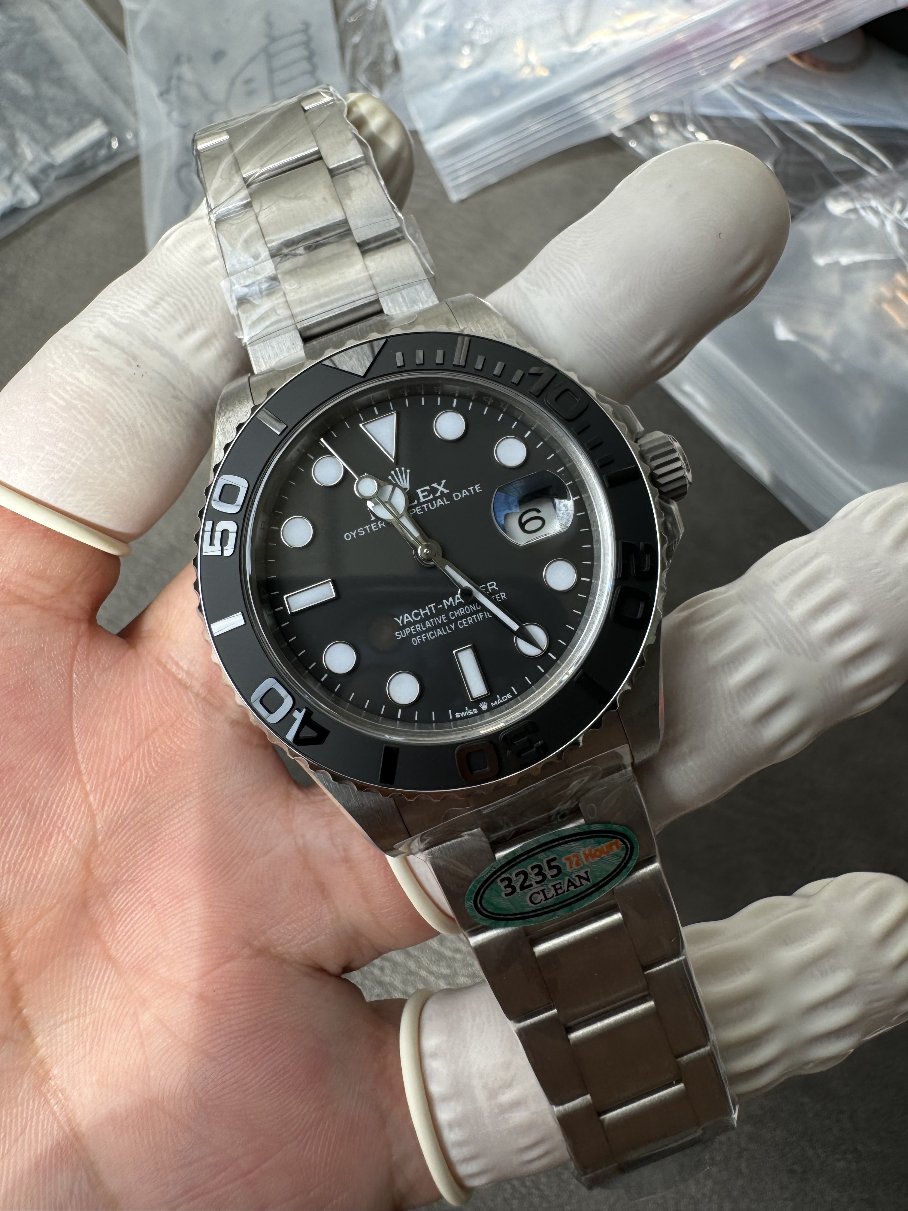 Super Clone 1:1 Rolex Yachtmaster 226627 Titanium 3235 Movement