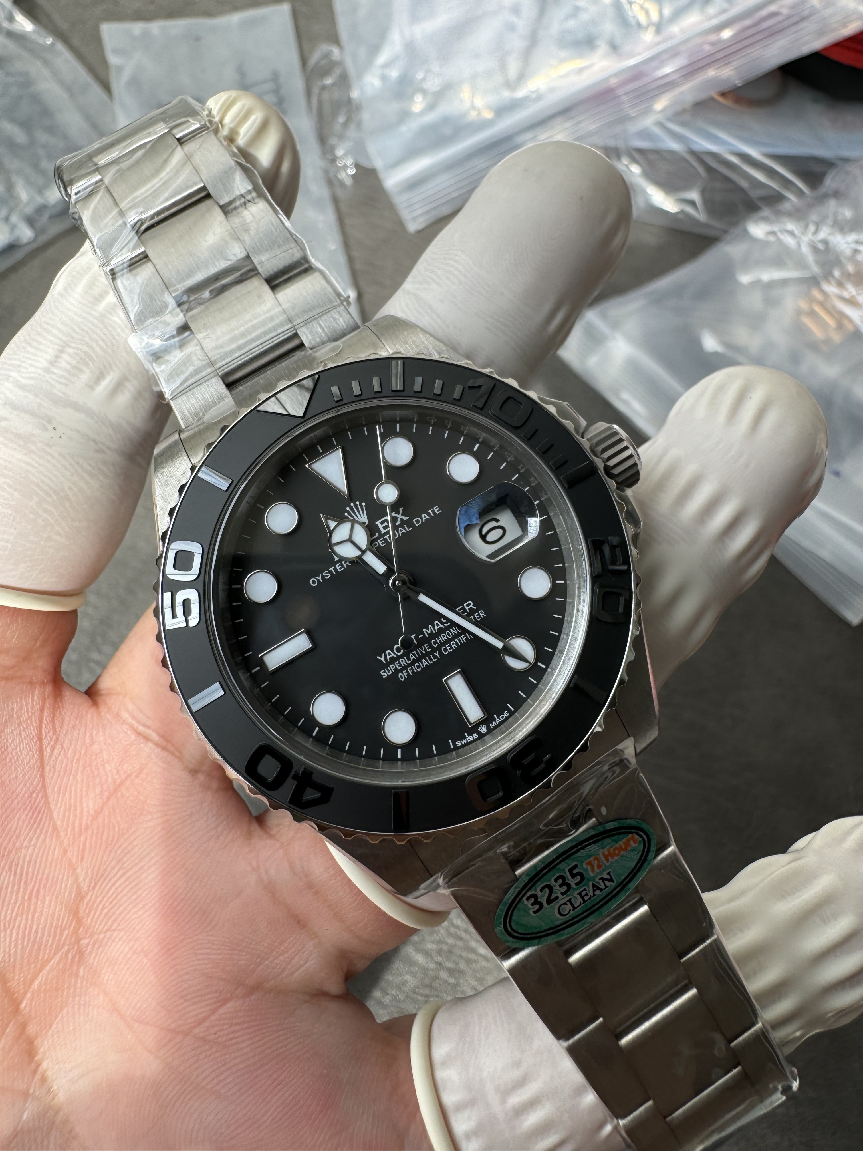 Super Clone 1:1 Rolex Yachtmaster 226627 Titanium 3235 Movement