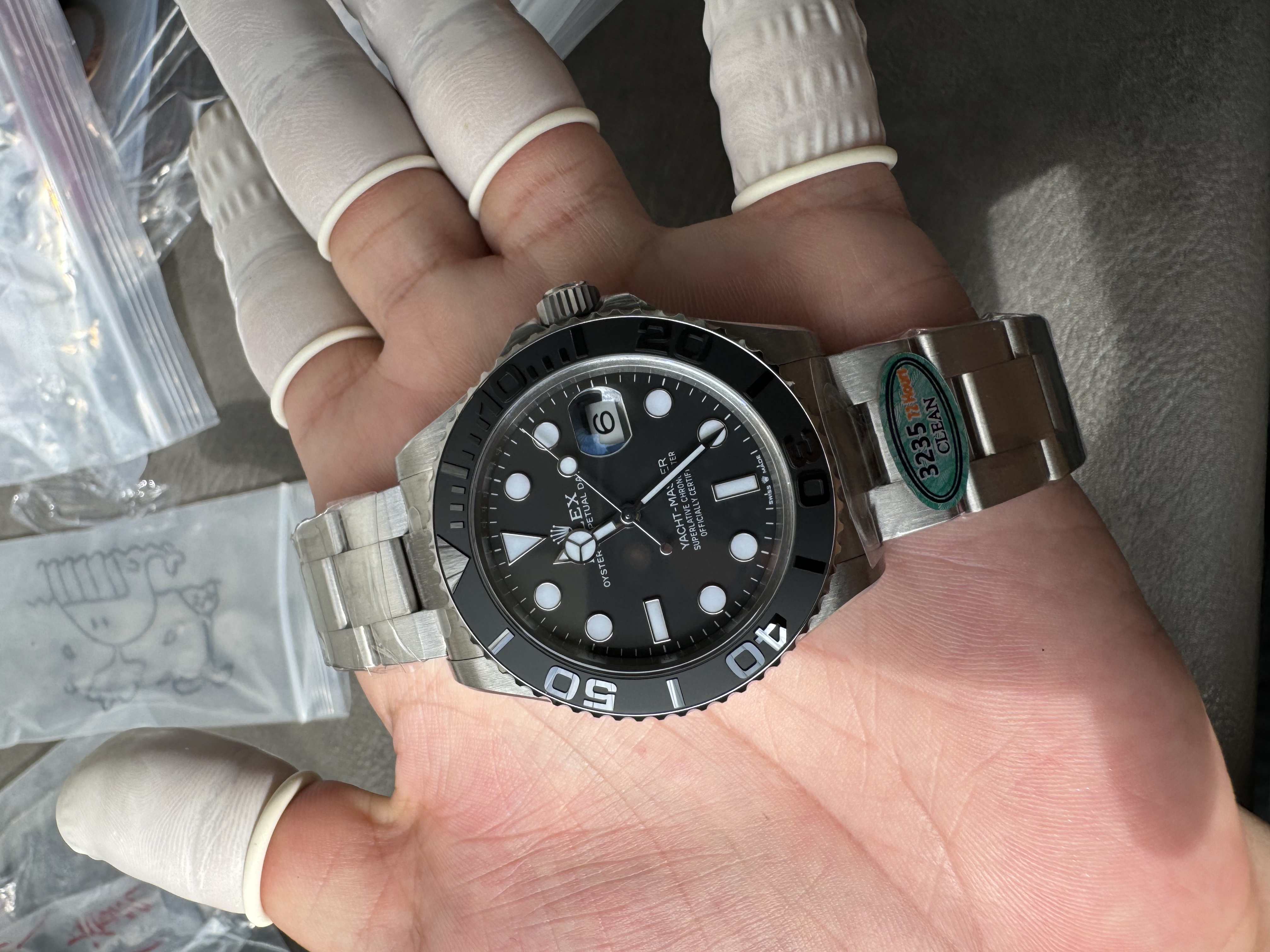 Super Clone 1:1 Rolex Yachtmaster 226627 Titanium 3235 Movement