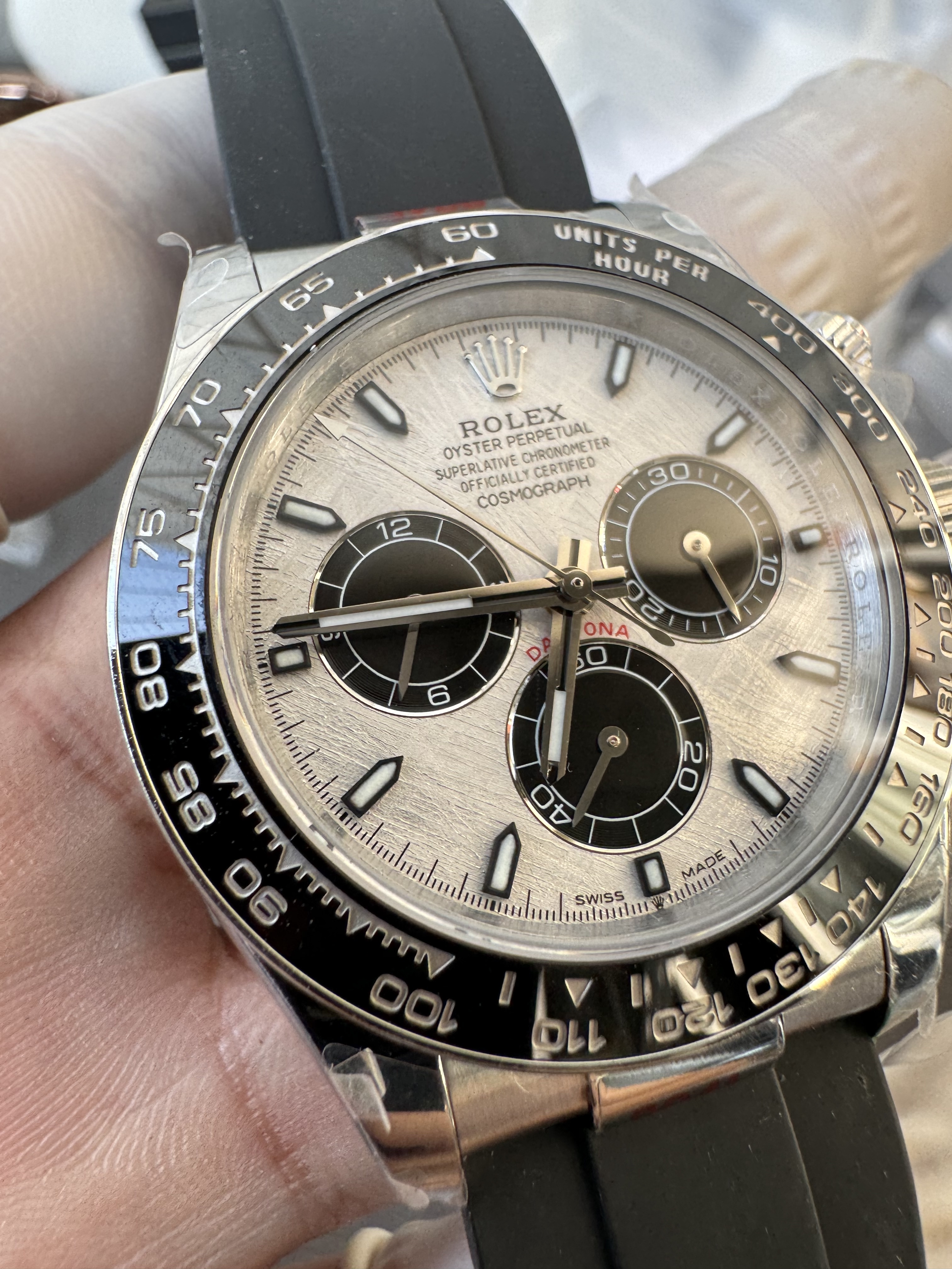 Superclone Rolex Daytona 40 mm 126519LN Meteorite Dial