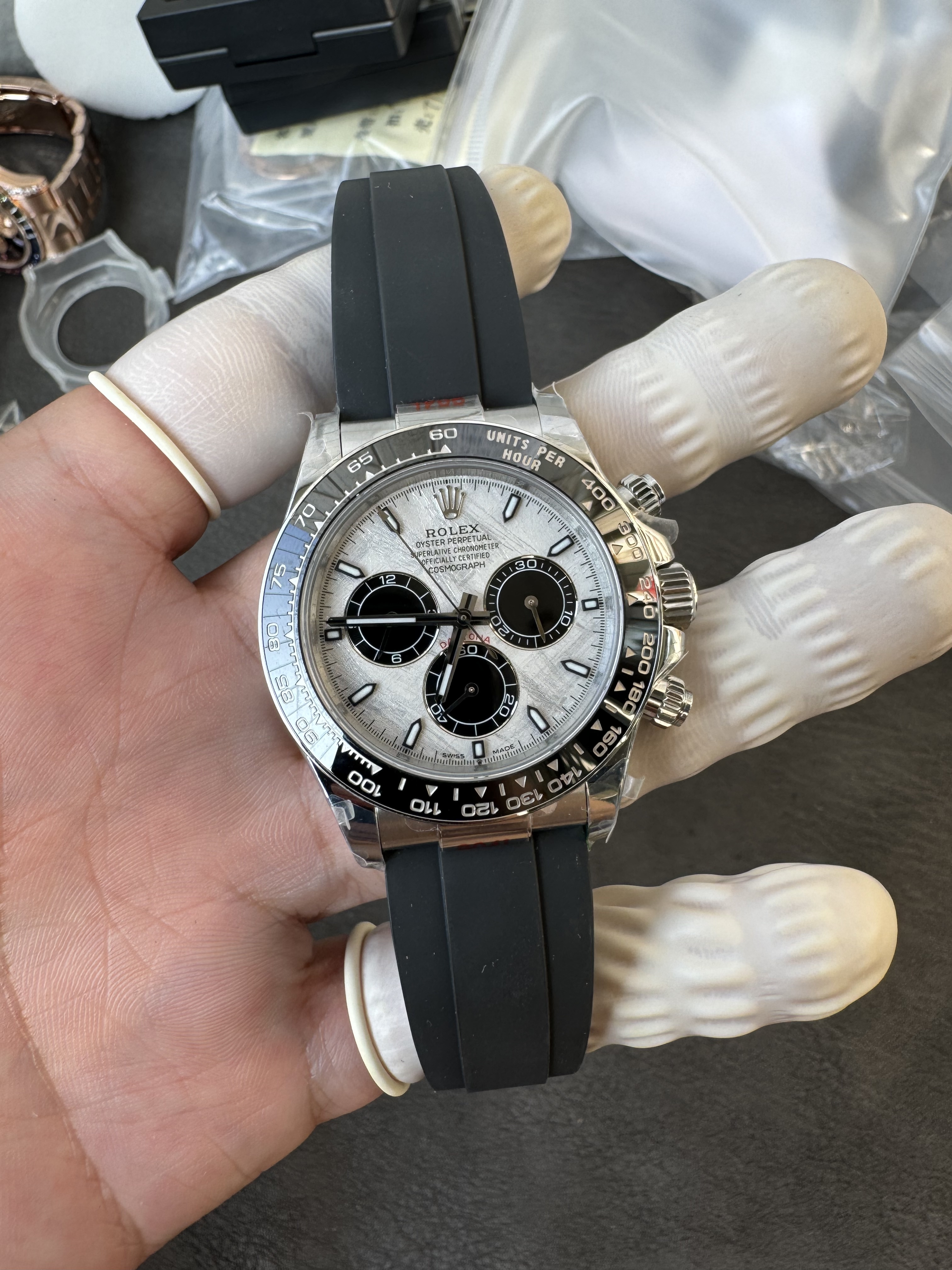 Superclone Rolex Daytona 40 mm 126519LN Meteorite Dial