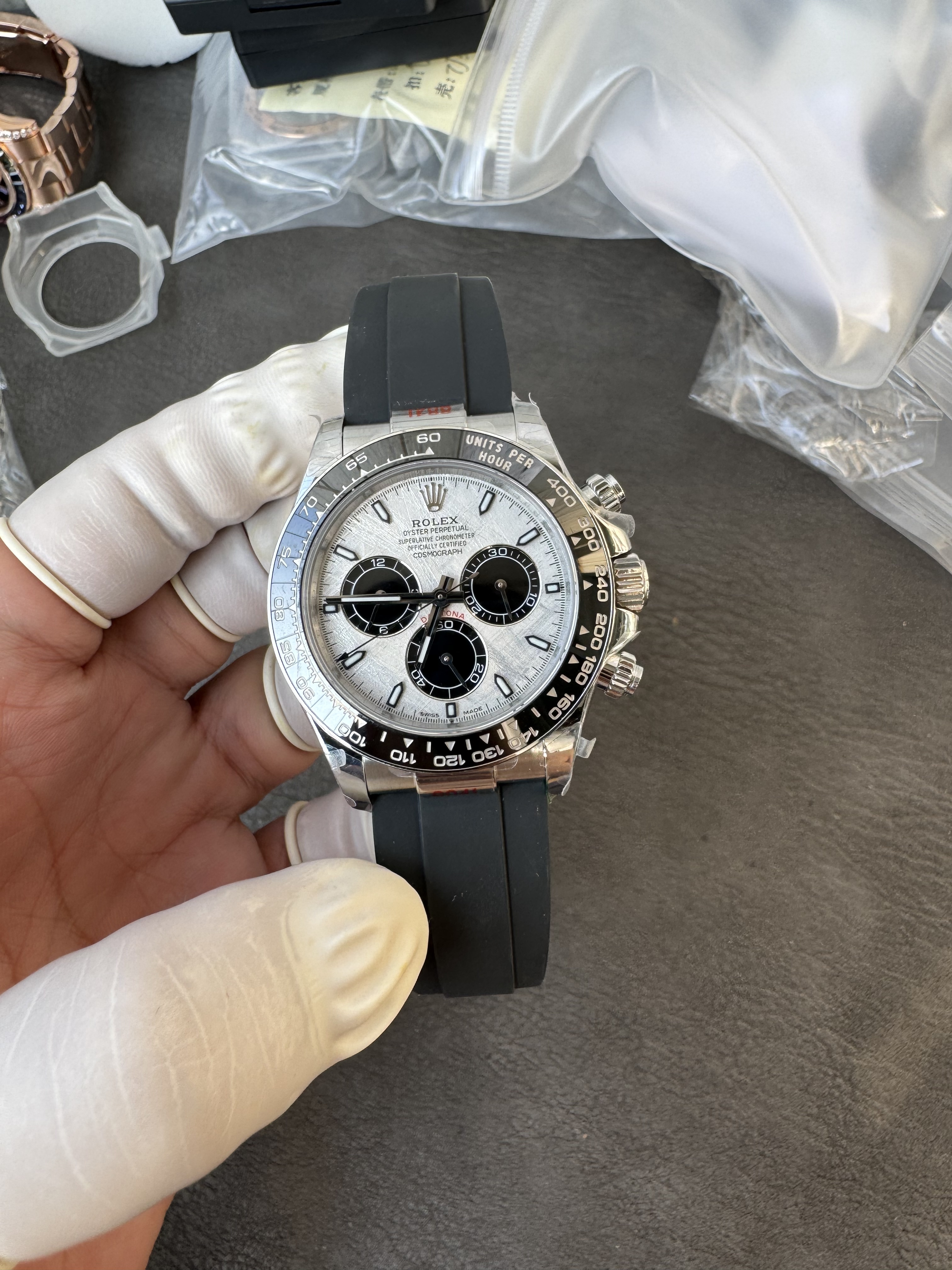 Superclone Rolex Daytona 40 mm 126519LN Meteorite Dial
