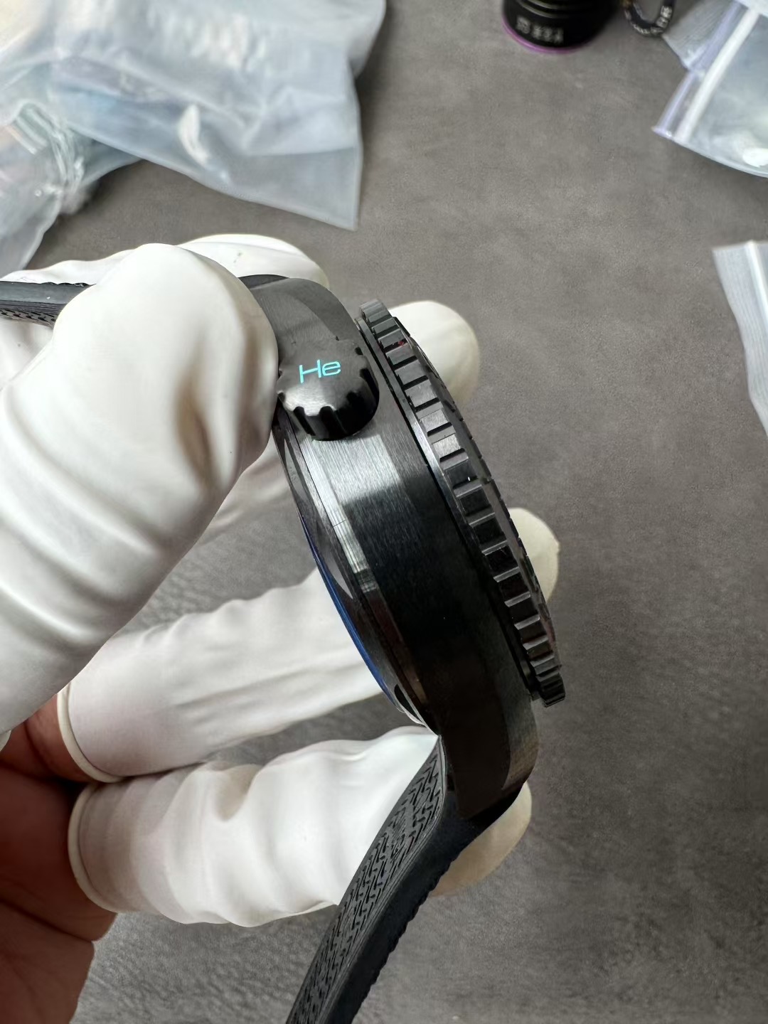 Super Clone 1:1 Omega Seamaster 215.92.46.2201.006 Black Ceramic Case Tiffany Blue Titanium Map