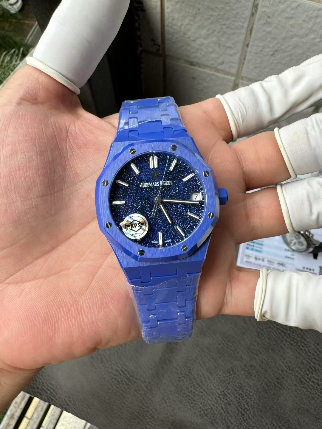 Super Clone 1:1 Audemars Piguet Royal Oak 15500 Blue Ceramic Starry Sky Dial 41mm