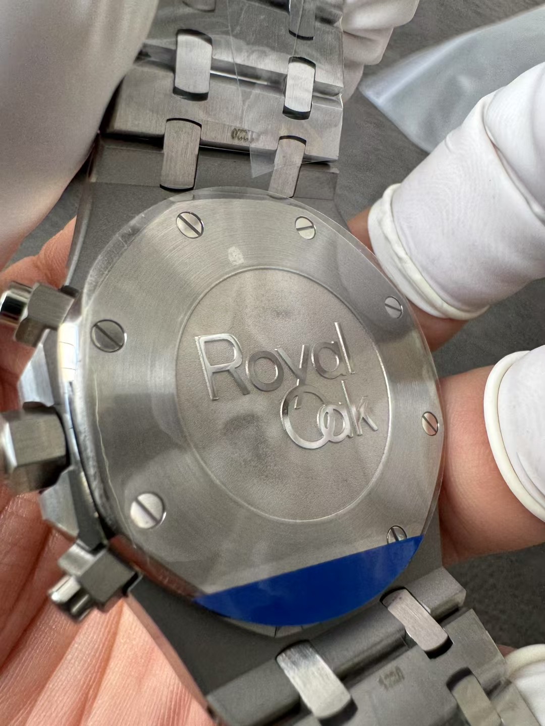 Super Clone Audemars Piguet 1:1 Royal Oak Chronograph 26331ST Watches – 41mm Steel with Blue “Grande Tapisserie” Dial