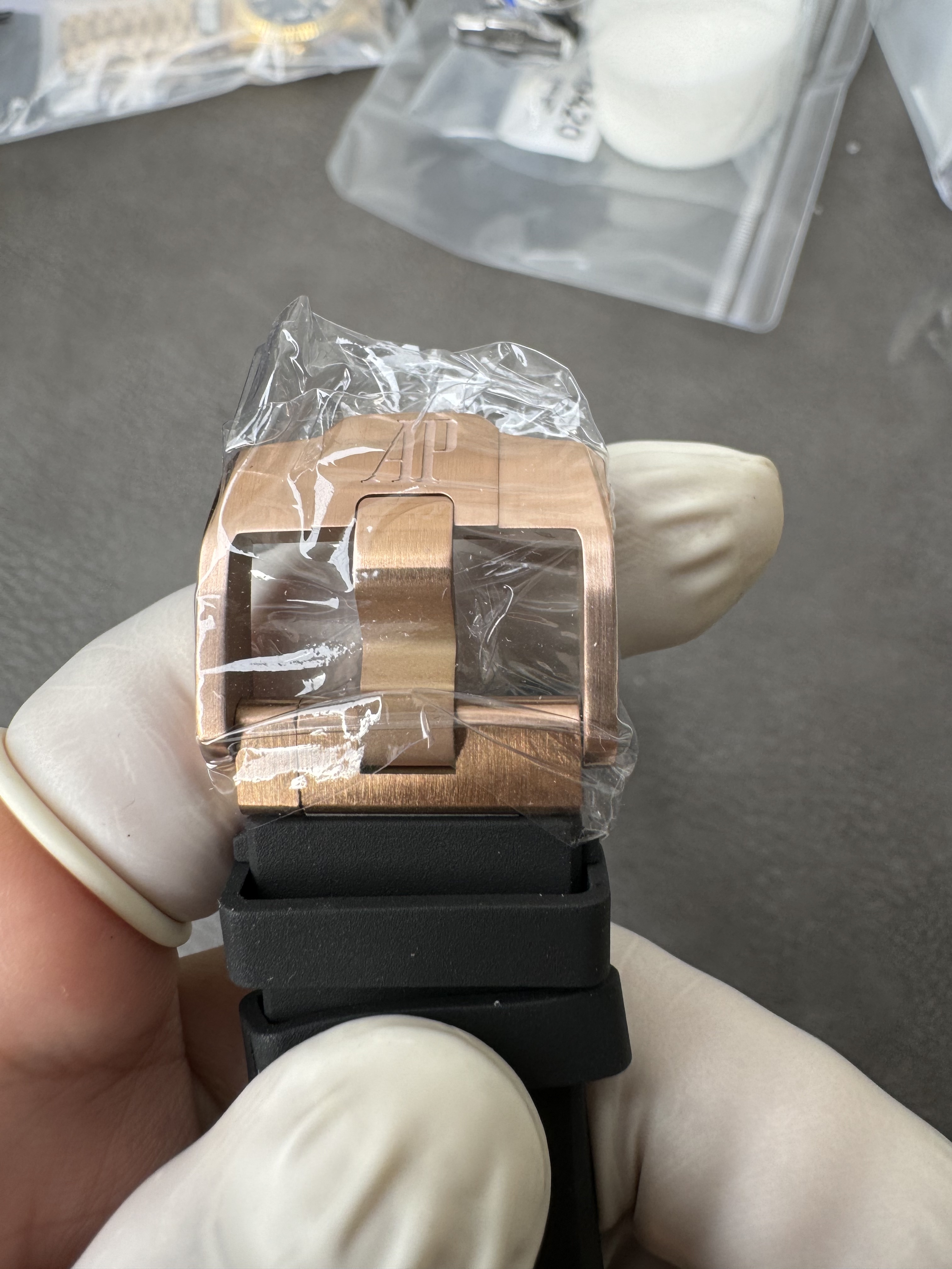 Super Clone Audemars Piguet 1:1 Royal Oak Chronograph 26420 Watch - 43mm Rose Gold with Black Dial