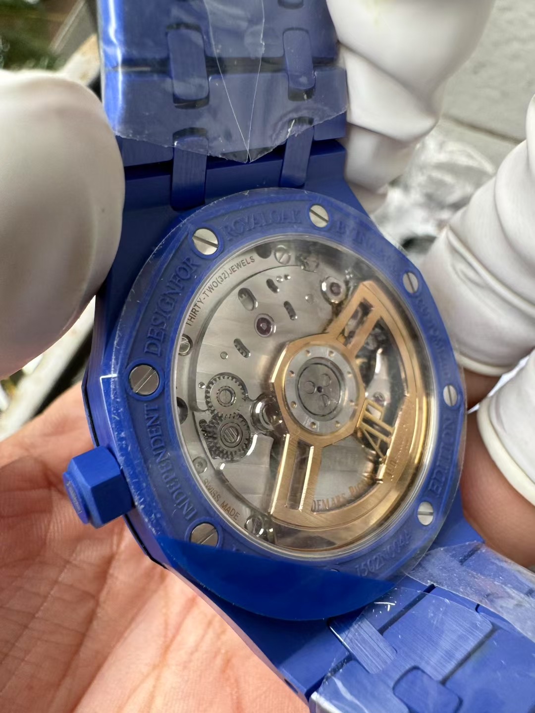 Super Clone 1:1 Audemars Piguet Royal Oak 15500 Blue Ceramic Starry Sky Dial 41mm