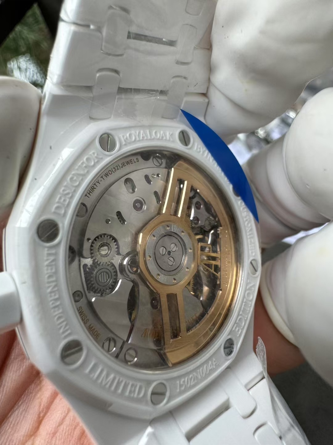 Super Clone 1:1 Audemars Piguet Royal Oak 15500 White Ceramic Starry Sky Dial 41mm