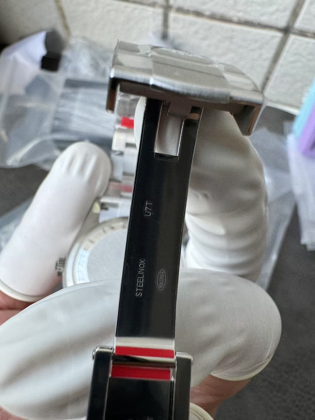 Rolex Oyster Perpetual 41mm M124330 Stainless Steel Model with Purple Dial, Oystersteel Top Cover Replica