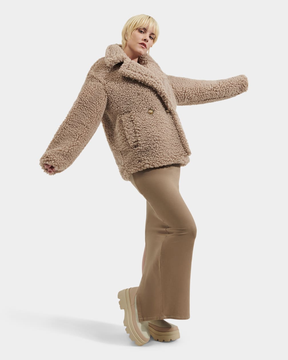 Gertrude Short Teddy Coat