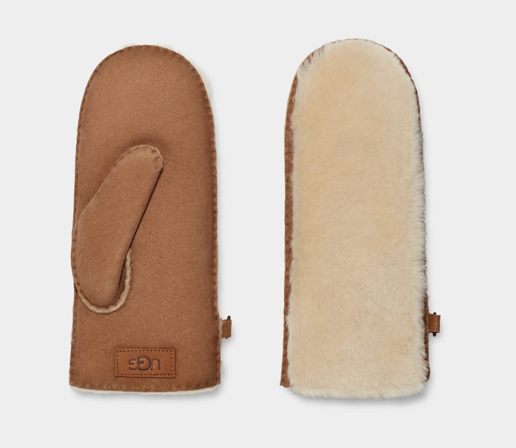 Exposed Sheepskin Mitten