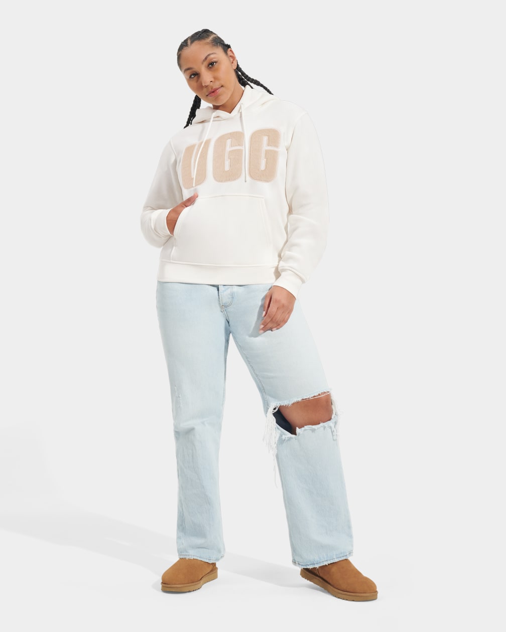 Rey UGGfluff Logo Hoodie