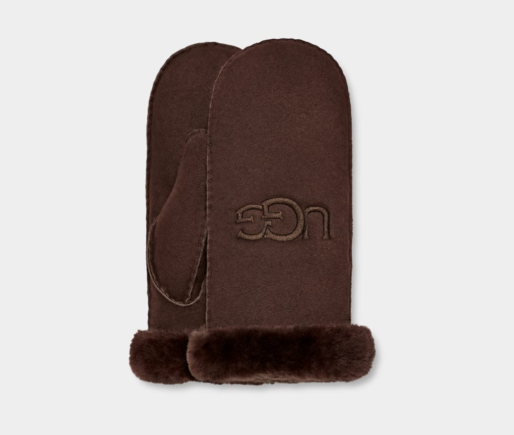 Sheepskin Embroider Mitten