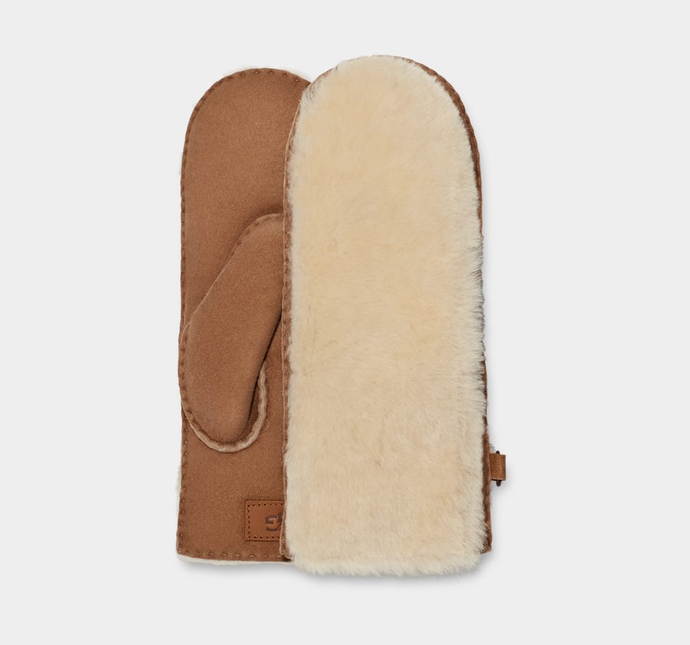 Exposed Sheepskin Mitten