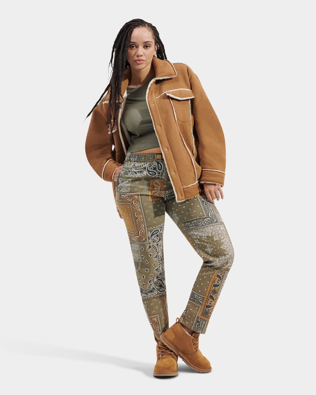 Frankie Bonded Fleece Trucker Jacket