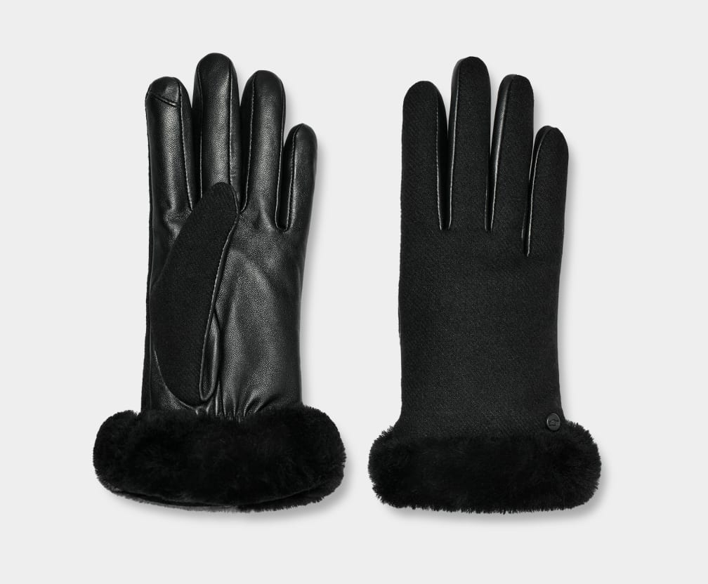 Fabric Leather Shorty Glove
