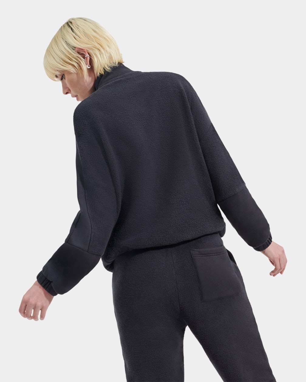 Elana Mixed Half Zip Sweater