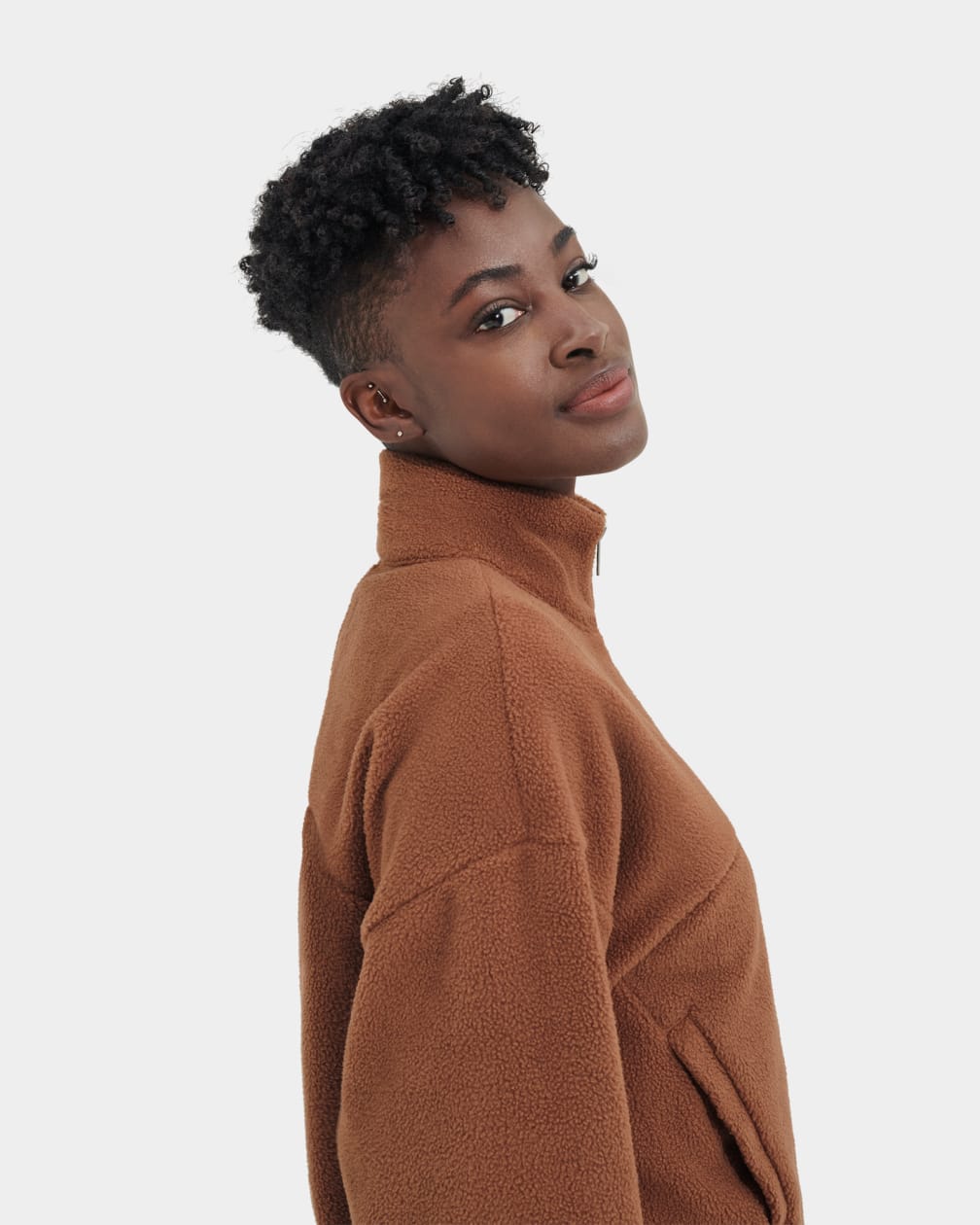 Cassady Micro UGGfluff Halfzip Sweater