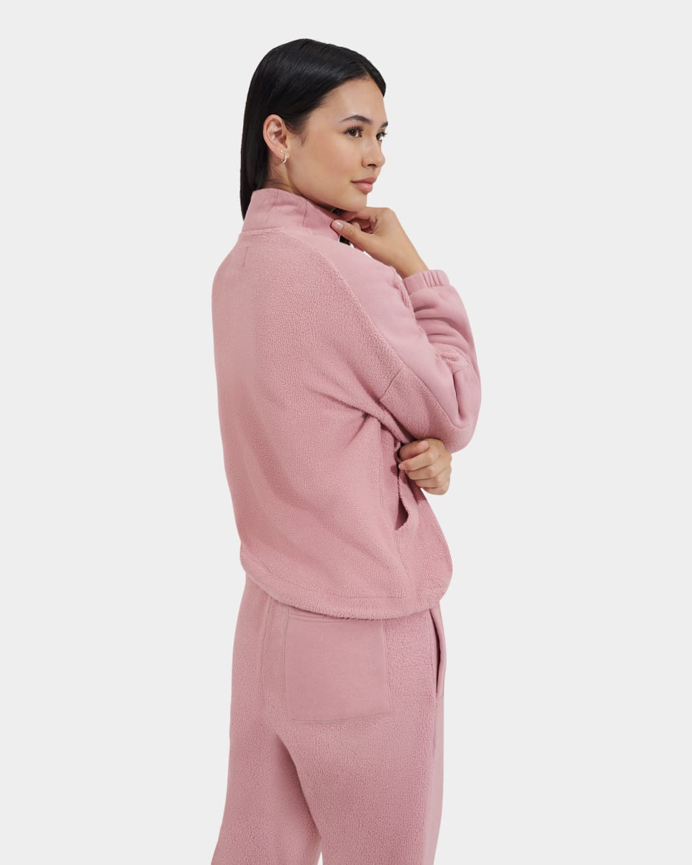 Elana Mixed Half Zip Sweater