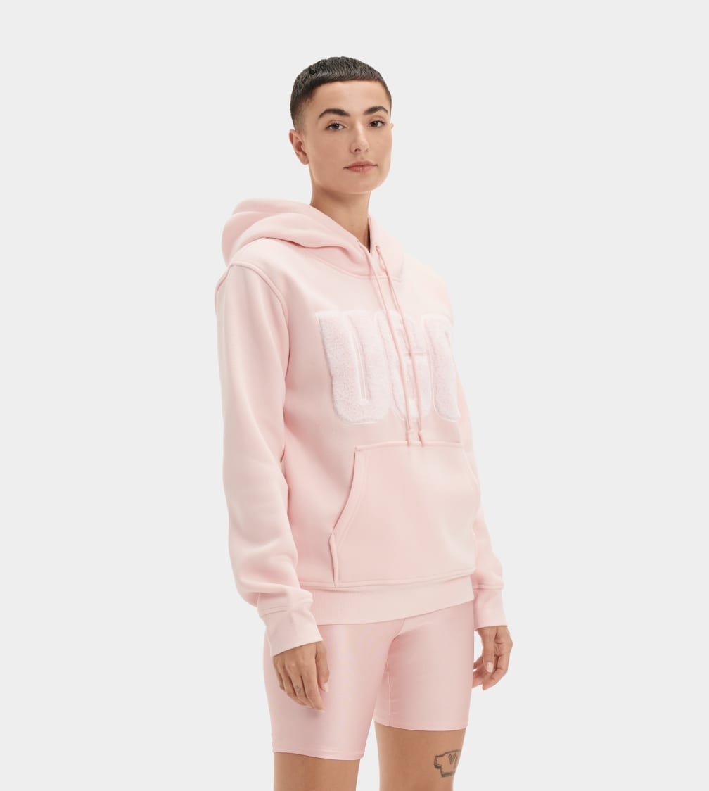 Rey Fuzzy Logo Hoodie