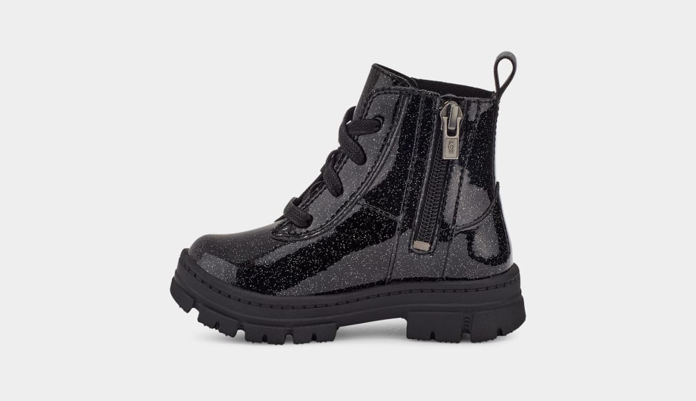 Ashton Lace Up Glitter Boot