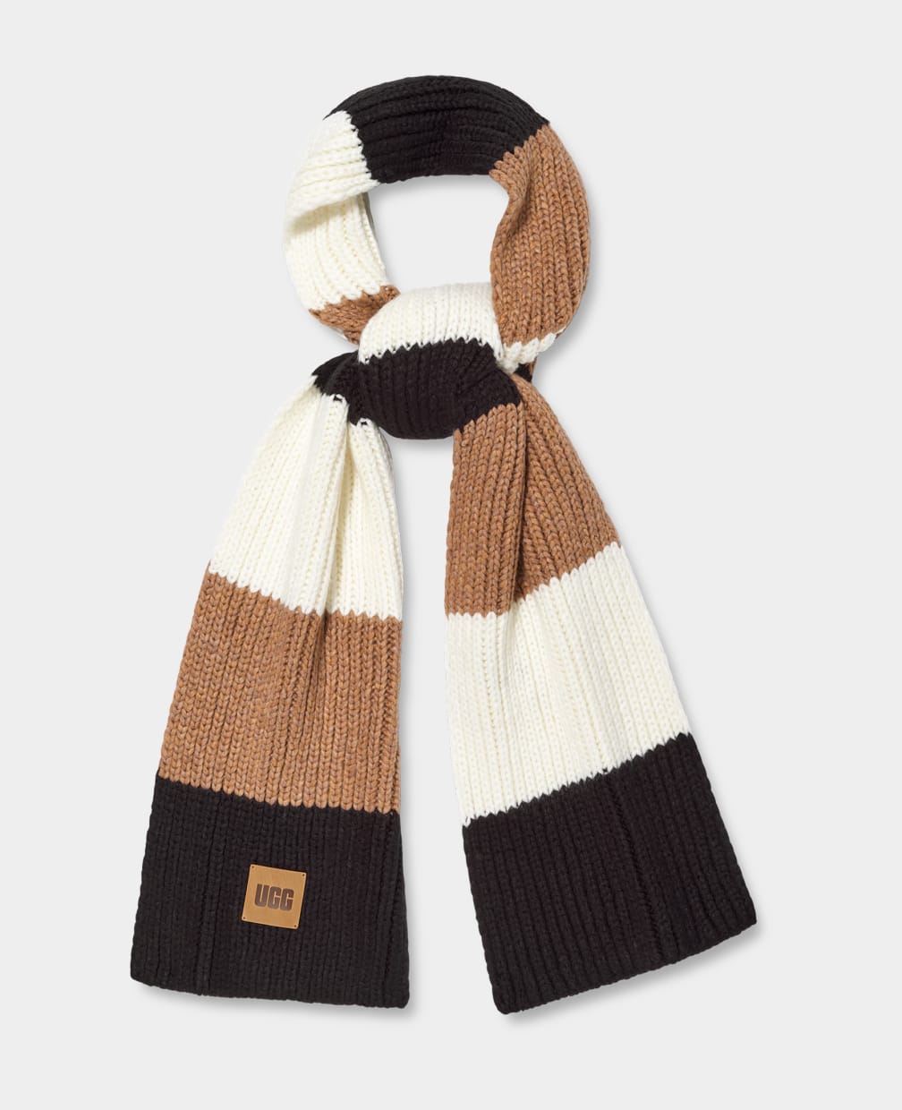 Chunky Rib Knit Scarf