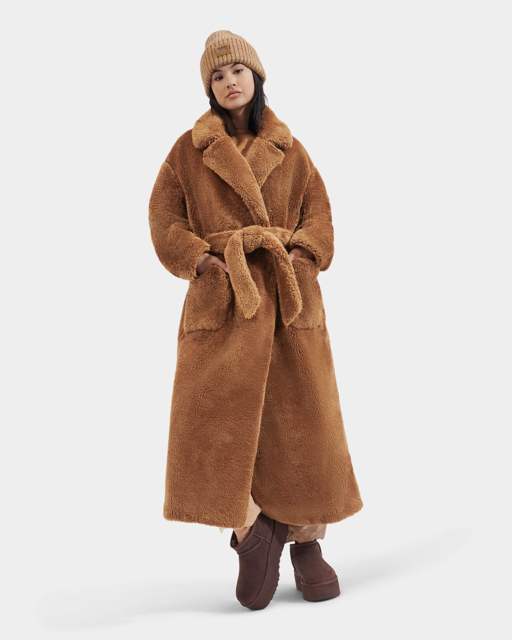 Alesandra Faux Fur Wrap Coat