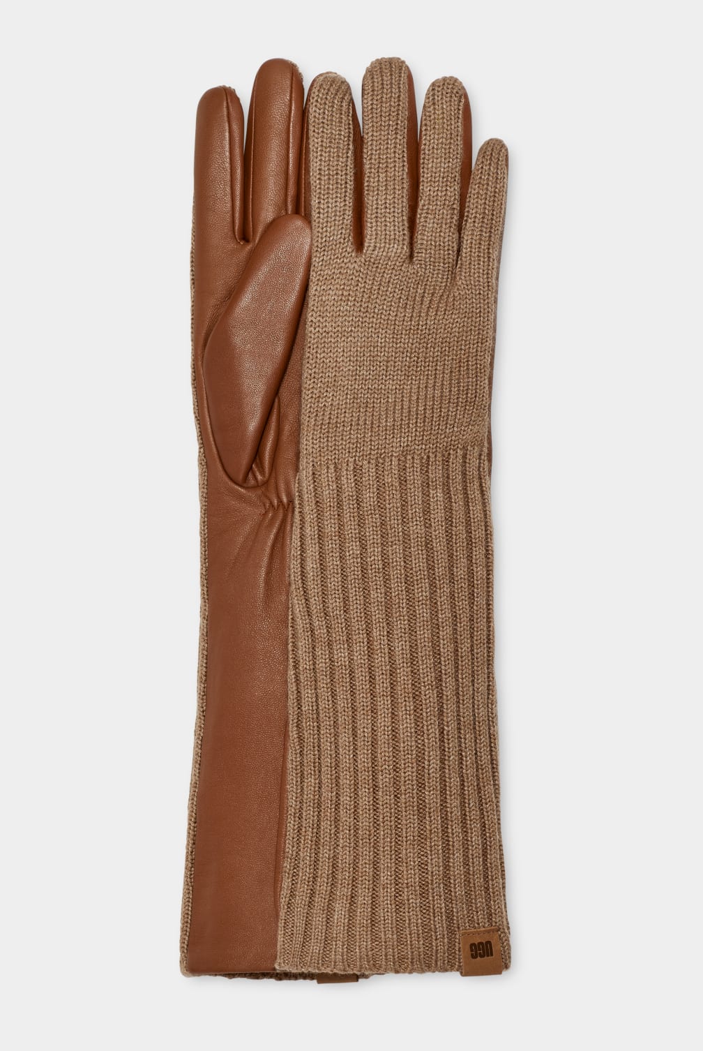 Leather And Knit Glove