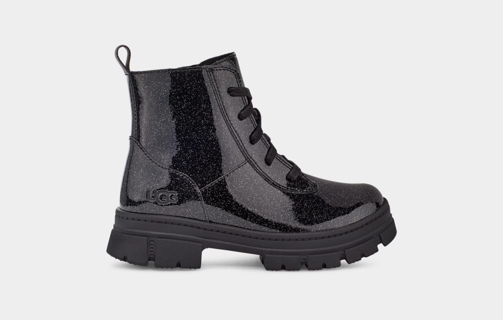 Ashton Lace Up Glitter Boot