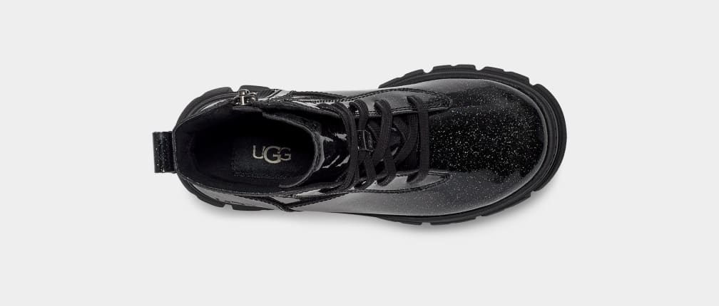 Ashton Lace Up Glitter Boot