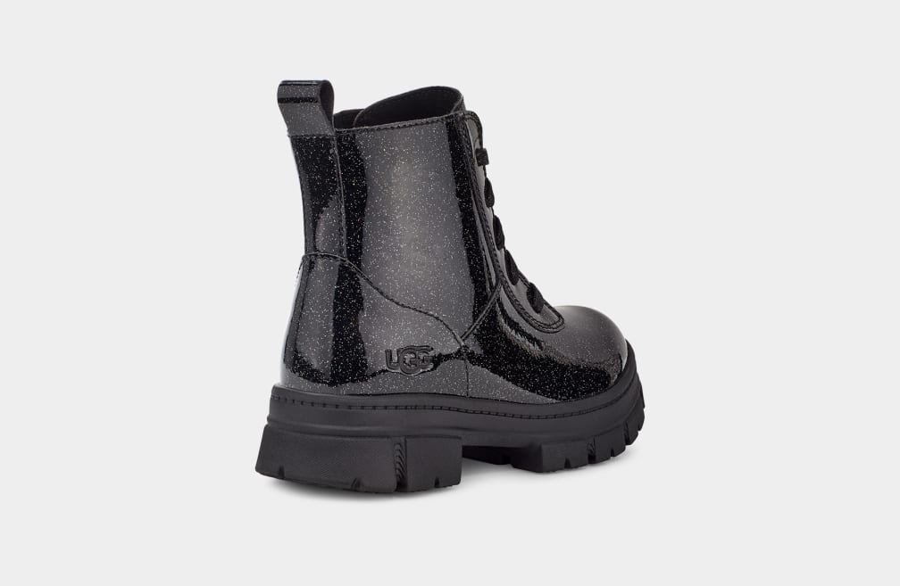 Ashton Lace Up Glitter Boot
