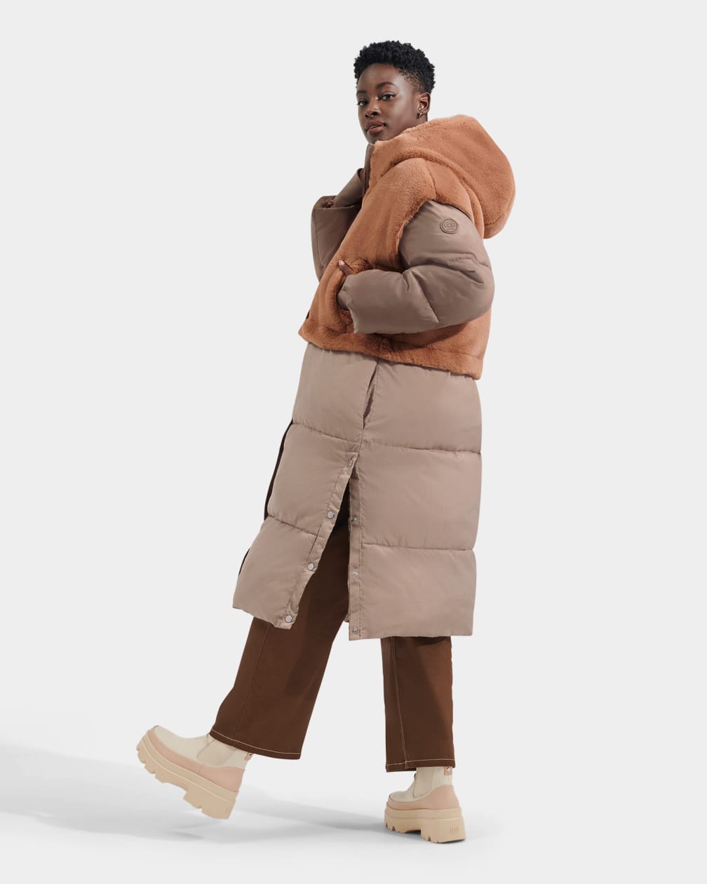 Keeley Conv Puffer Faux Fur Jacket